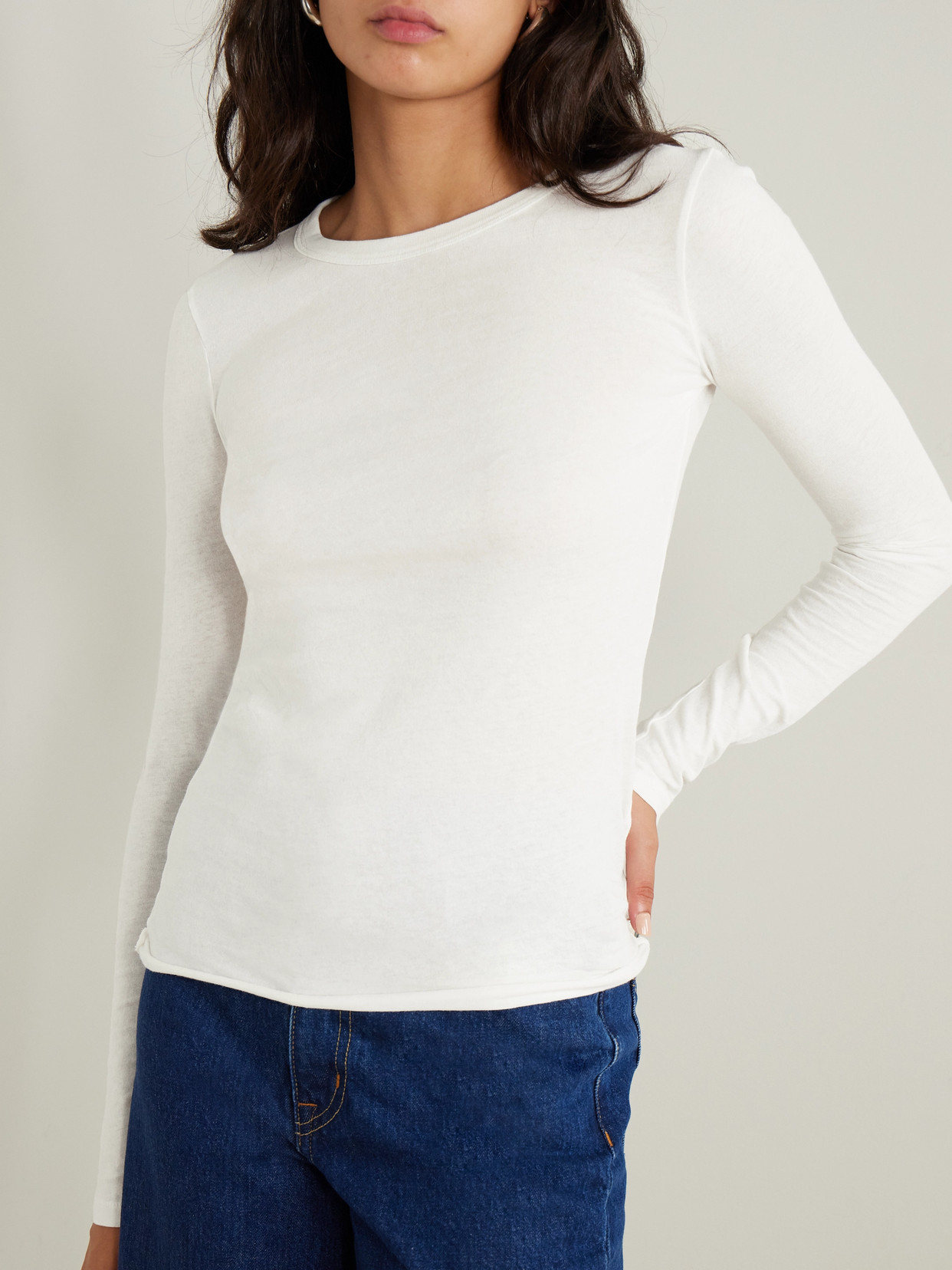 SLVRLAKE COTTON-JERSEY T-SHIRT 