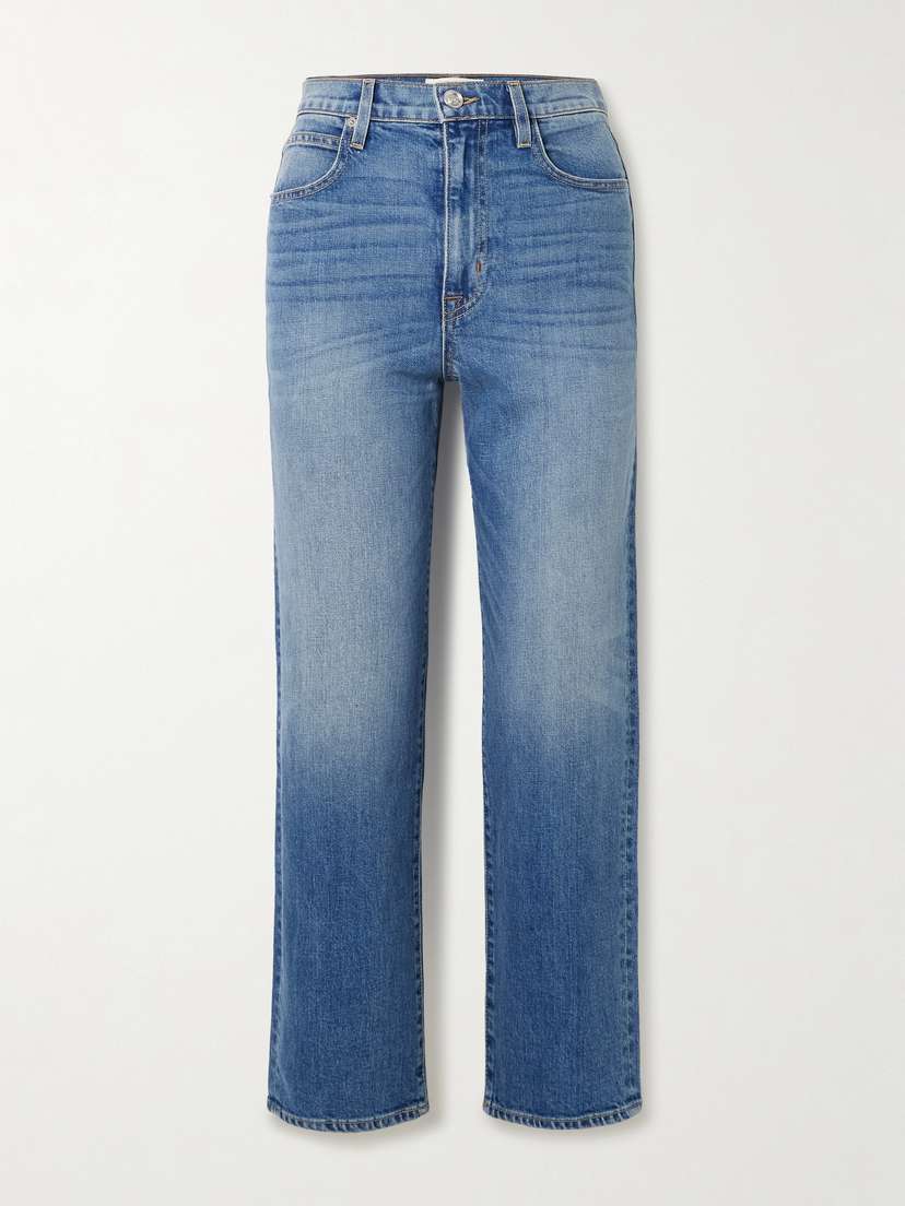 SLVRLAKE London Crop High-rise Straight-leg Jeans