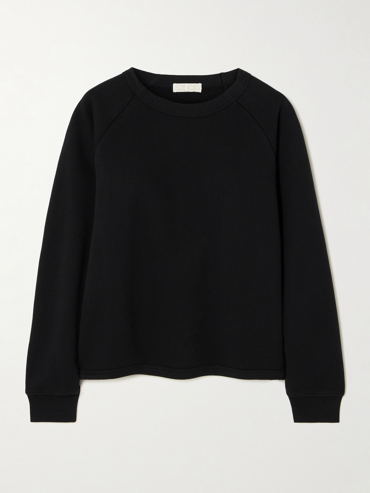 Suzie Kondi Sarande French Cotton-terry Sweatshirt In Black