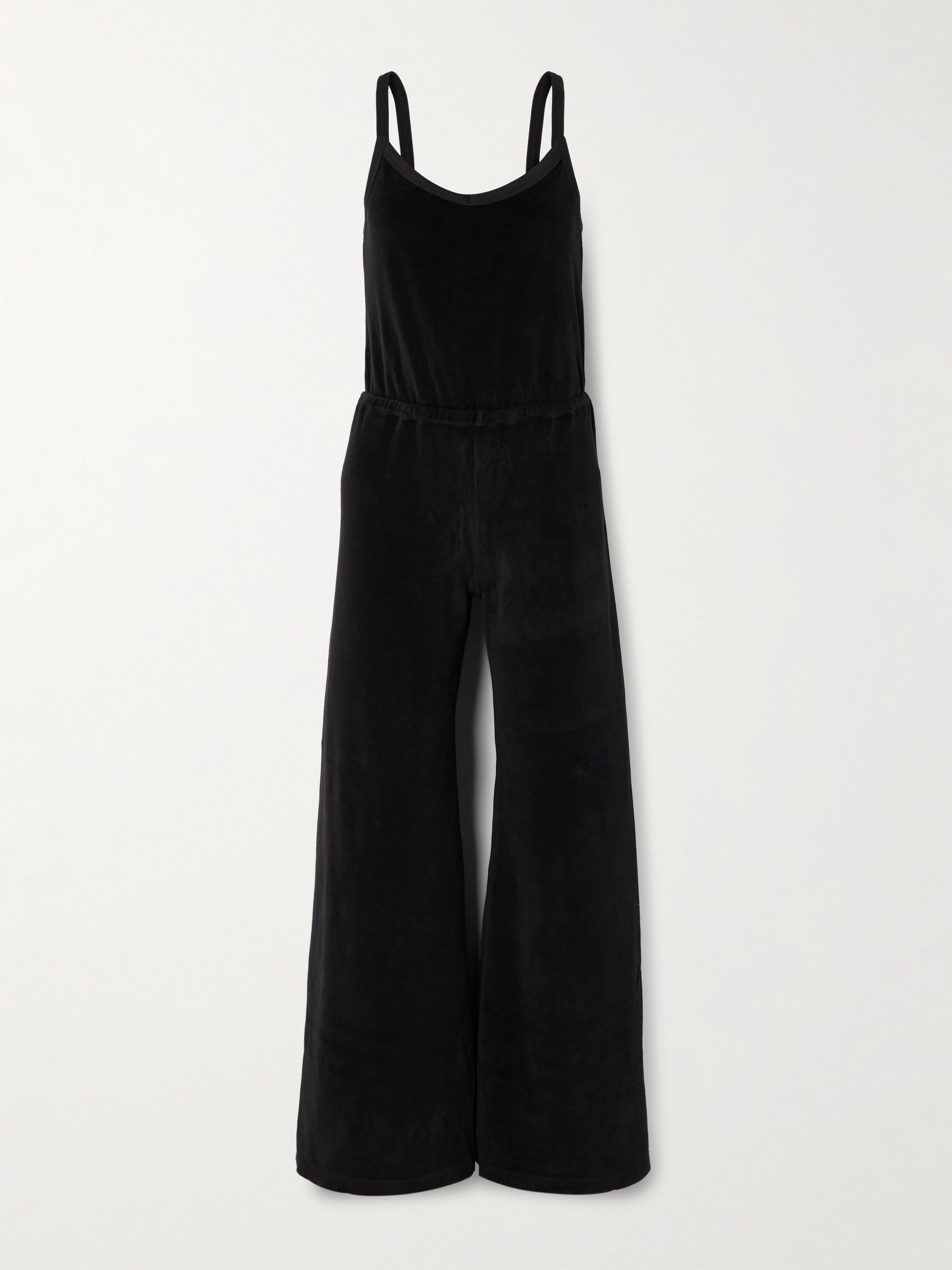 Suzie Kondi Elma cotton-blend velour jumpsuit thumbnail