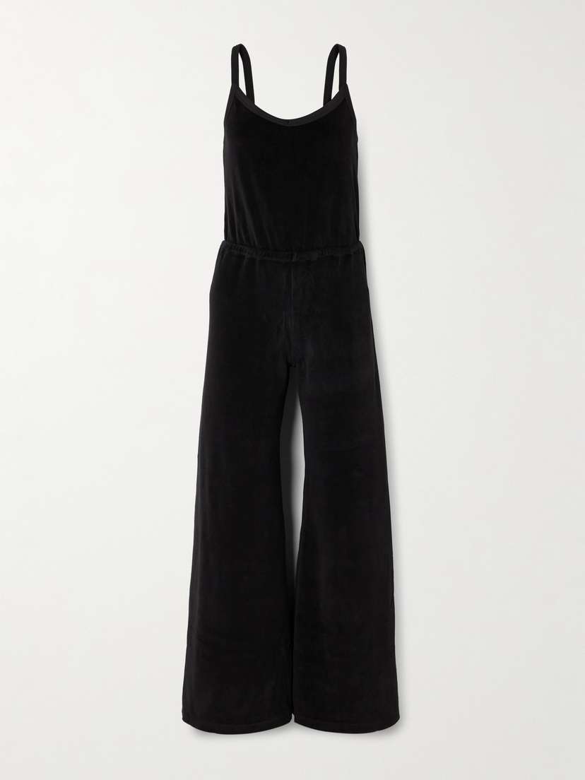 Suzie Kondi Elma Cotton-blend Velour Jumpsuit