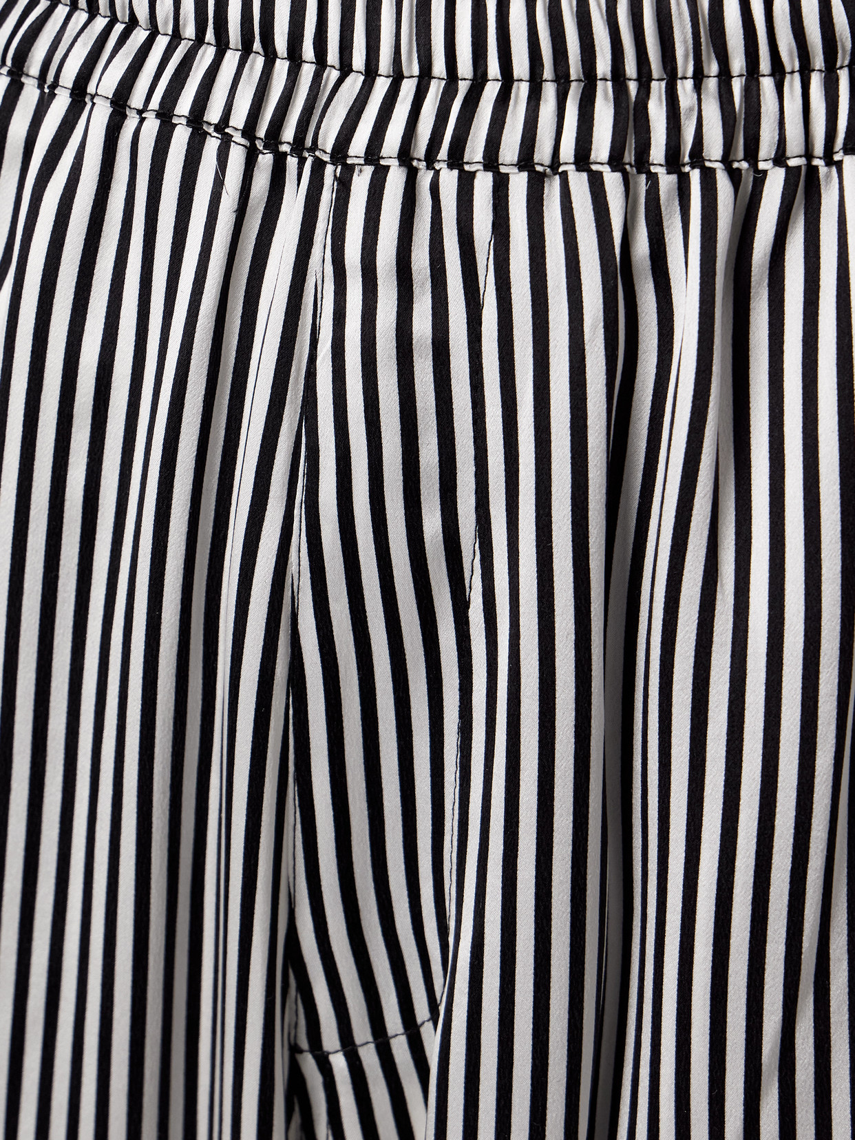 Suzie Kondi Finance Striped Silk-satin Wide-leg Pants In Unknown