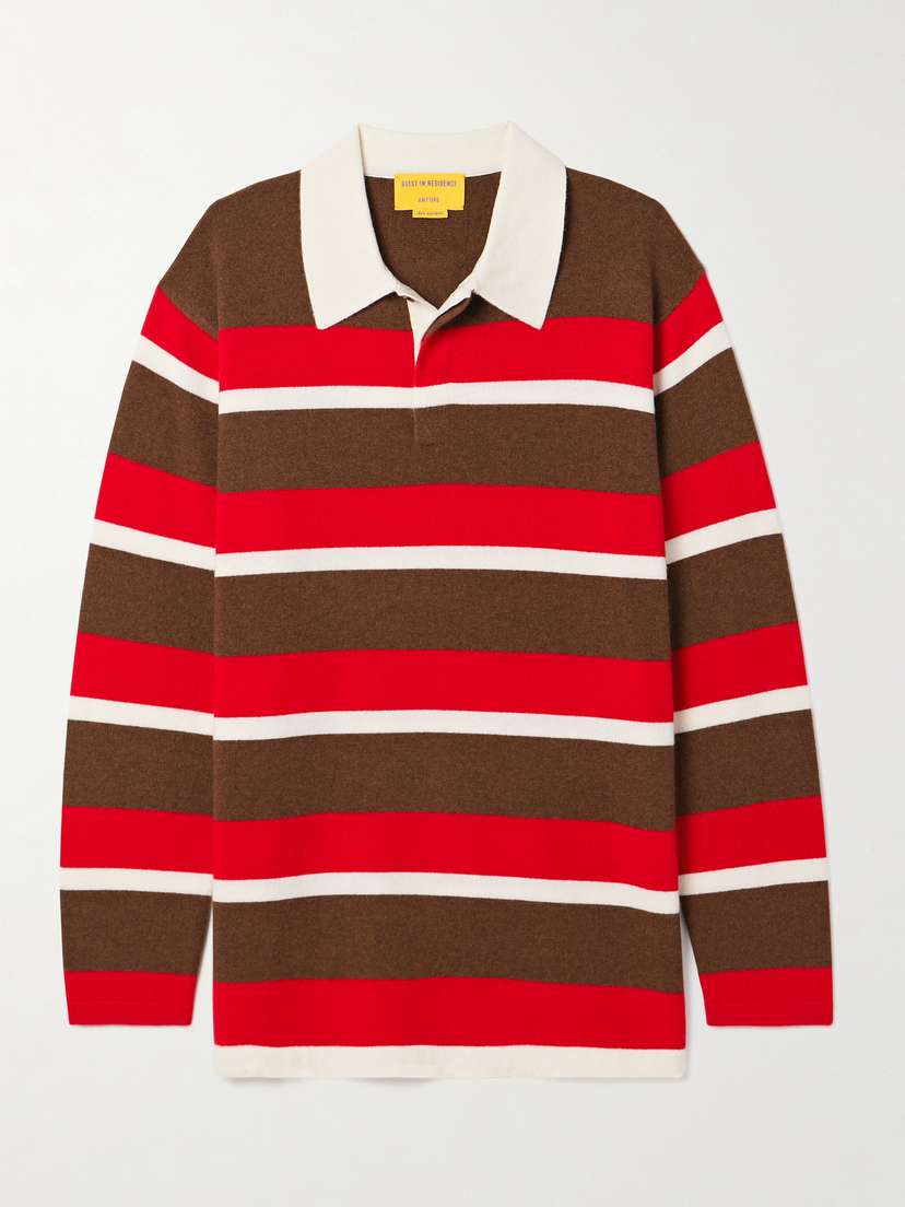 Guest In Residence Oversized Striped Cashmere Sweater
