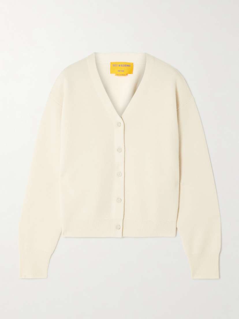Guest In Residence Collegiate Cashmere Cardigan