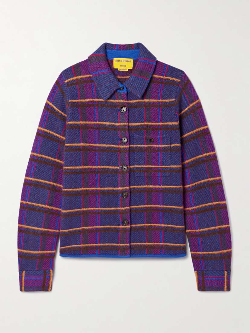 Guest In Residence Dylan Checked Cashmere Jacket