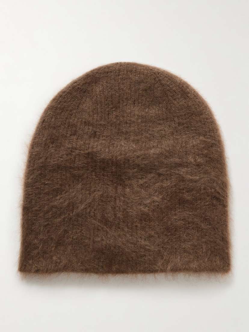 Guest In Residence Grizzly Reversible Ribbed Brushed-cashmere Beanie