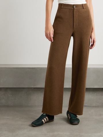 Guest In Residence Cashmere-blend straight-leg pants