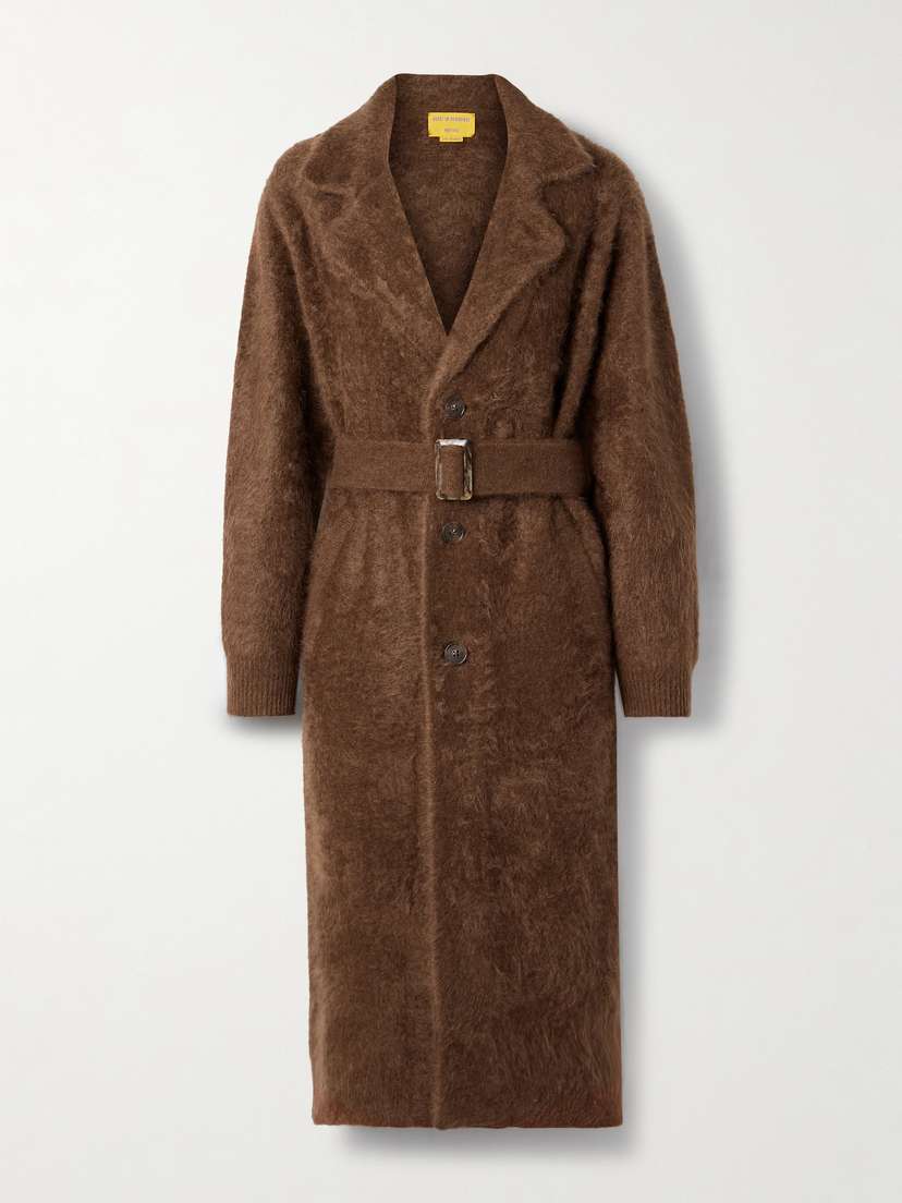 Guest In Residence Grizzly Belted Brushed-cashmere Coat