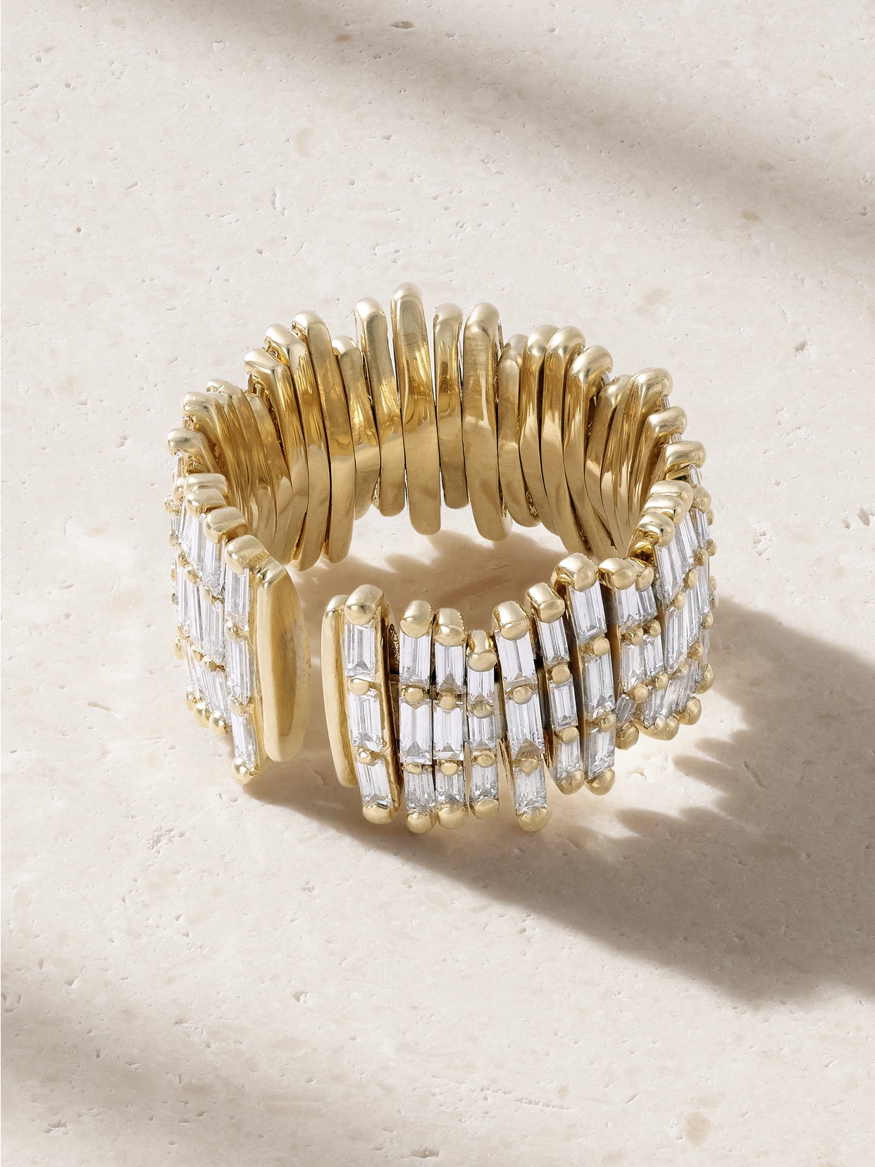 Suzanne Kalan 18-karat Gold Diamond Ring In Gold