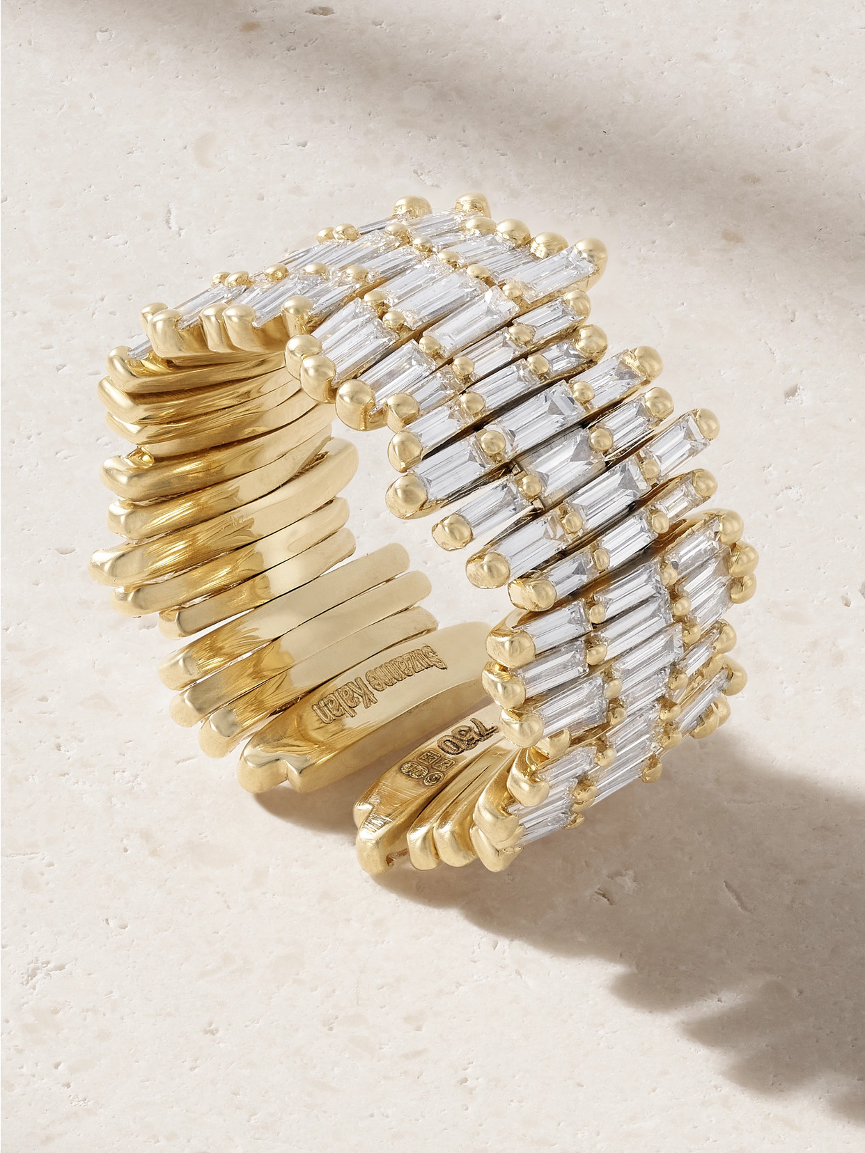 Suzanne Kalan 18-karat Gold Diamond Ring In Gold