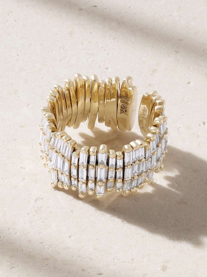 Suzanne Kalan 18-karat Gold Diamond Ring