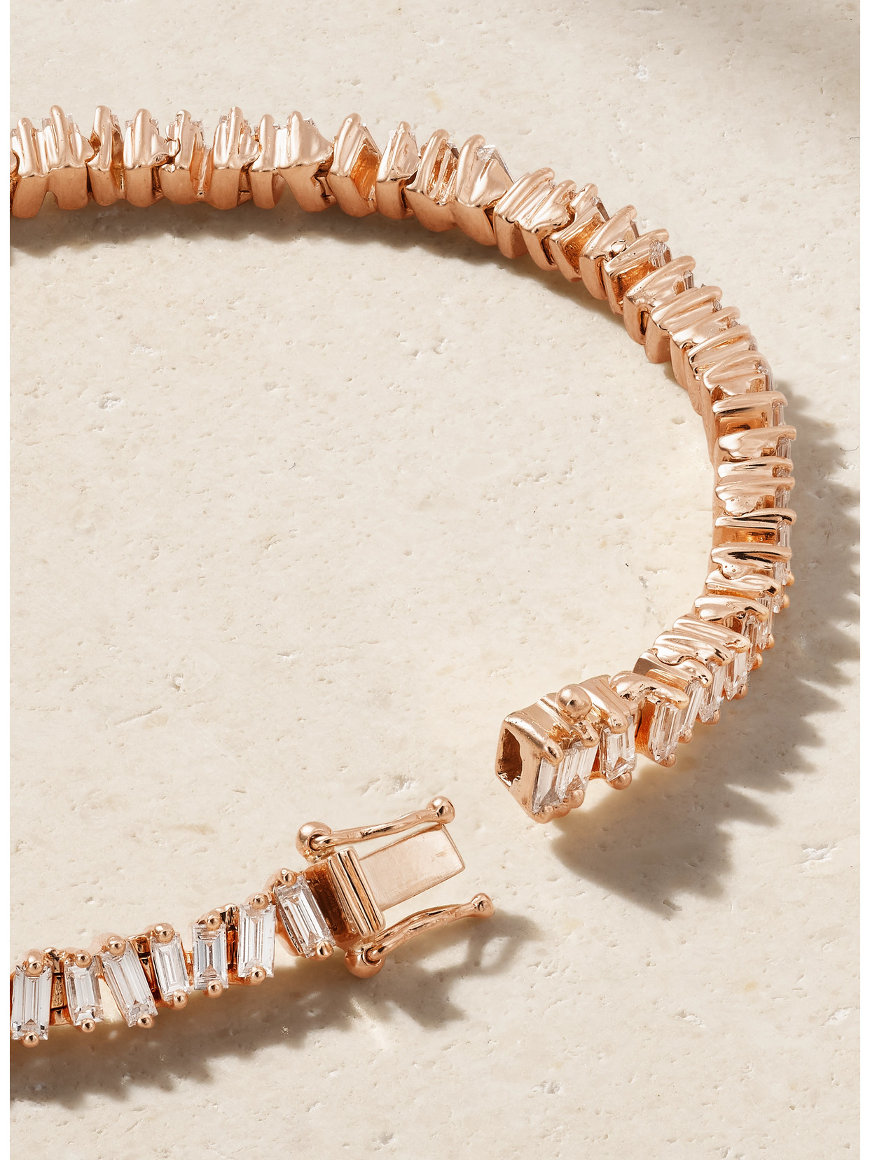 SUZANNE KALAN FIREWORKS 18-KARAT ROSE GOLD DIAMOND BRACELET