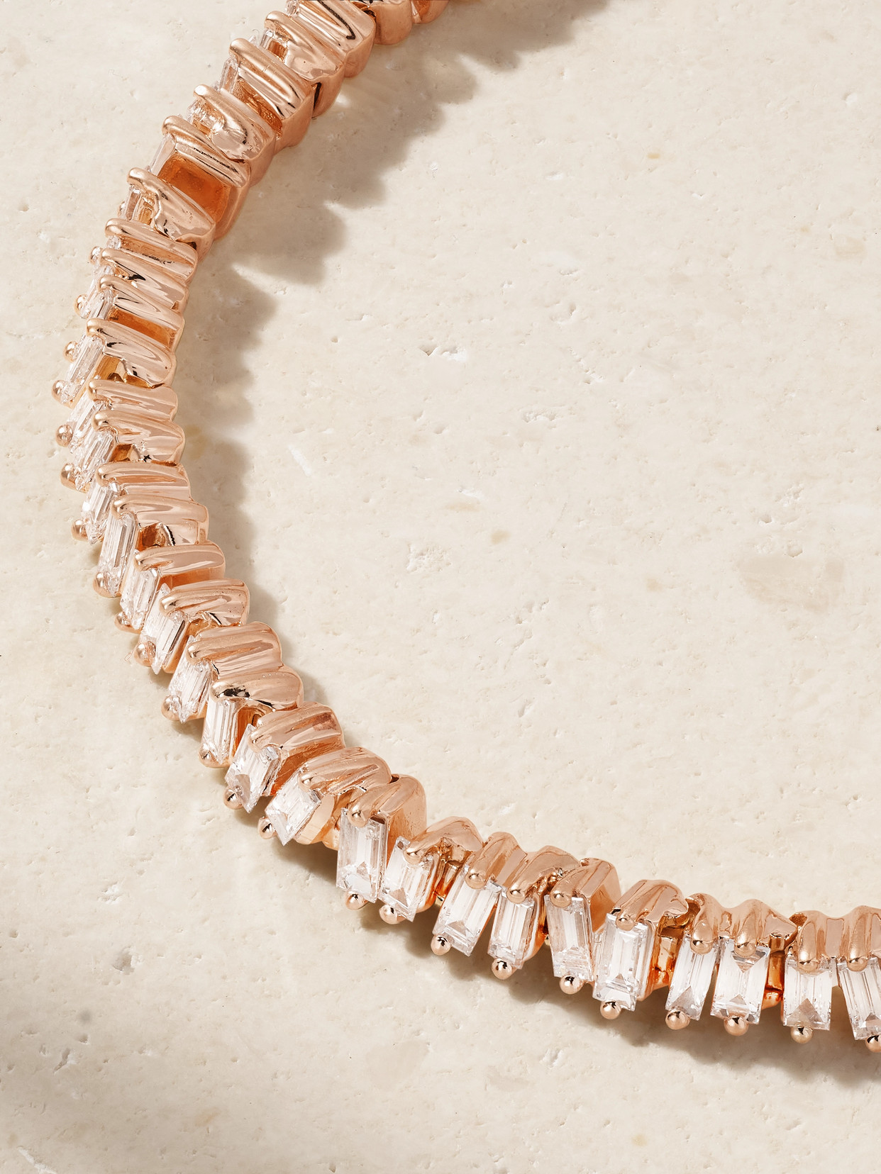 SUZANNE KALAN FIREWORKS 18-KARAT ROSE GOLD DIAMOND BRACELET