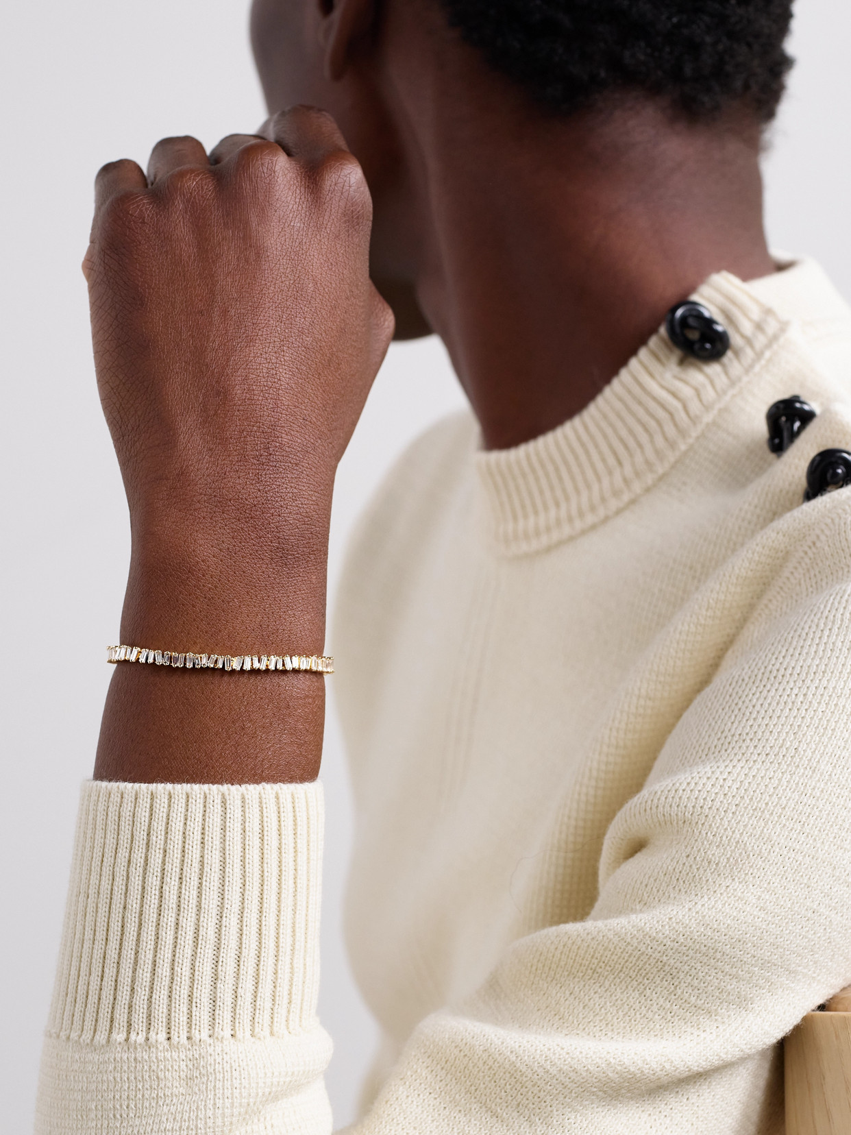 SUZANNE KALAN FIREWORKS 18-KARAT ROSE GOLD DIAMOND BRACELET