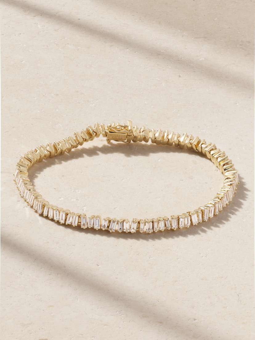 Suzanne Kalan 18-karat Gold Diamond Bracelet