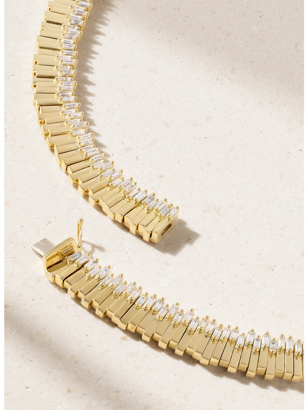 Suzanne Kalan 18-karat Gold Diamond Necklace In Gold