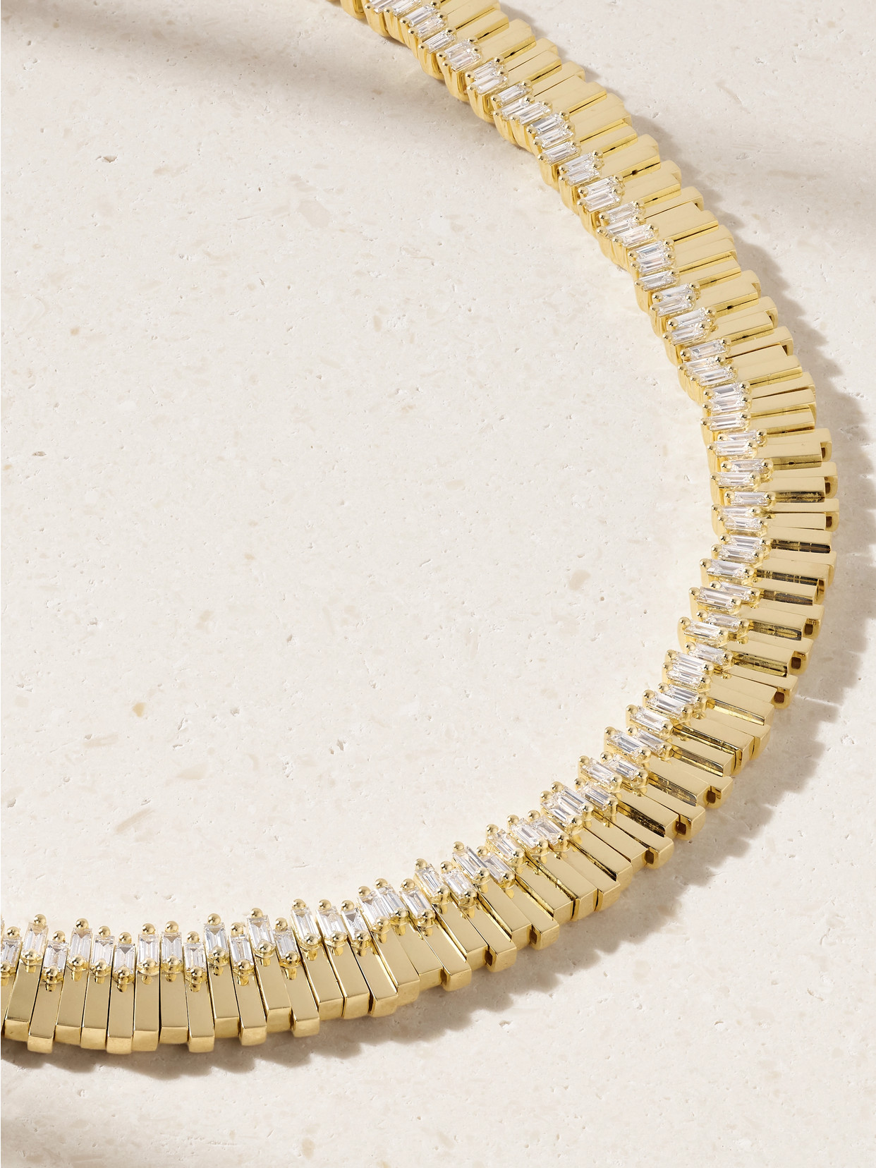 Suzanne Kalan 18-karat Gold Diamond Necklace In Gold