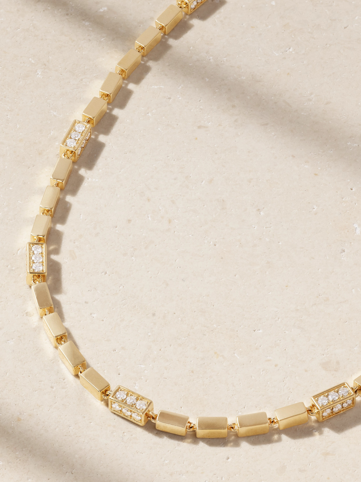 Suzanne Kalan 18-karat Gold Diamond Necklace In Gold