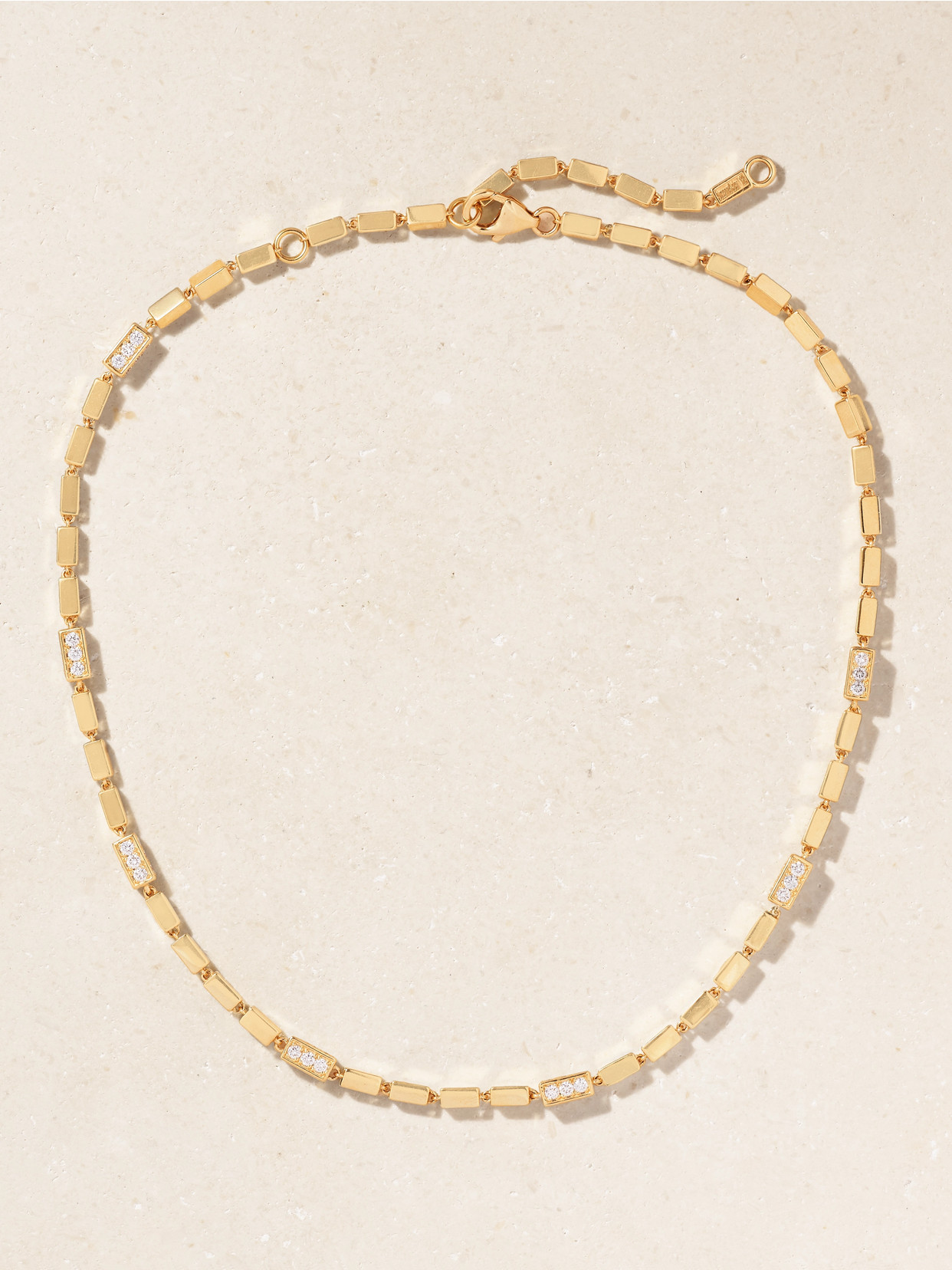 Suzanne Kalan 18-karat Gold Diamond Necklace