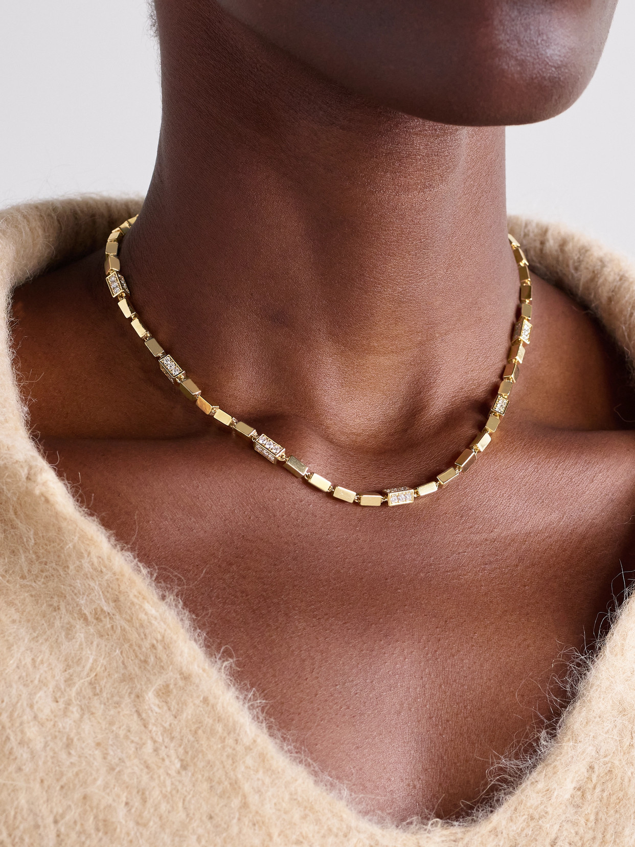 Suzanne Kalan 18-karat Gold Diamond Necklace In Gold