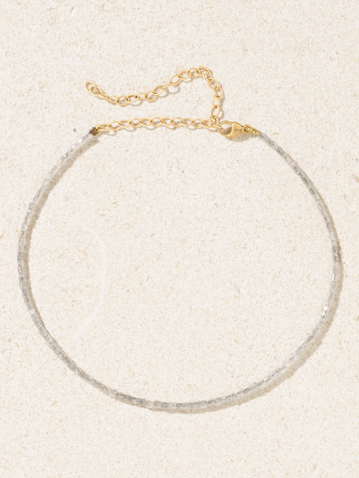 JIA JIA - Gold Diamond Anklet - Black