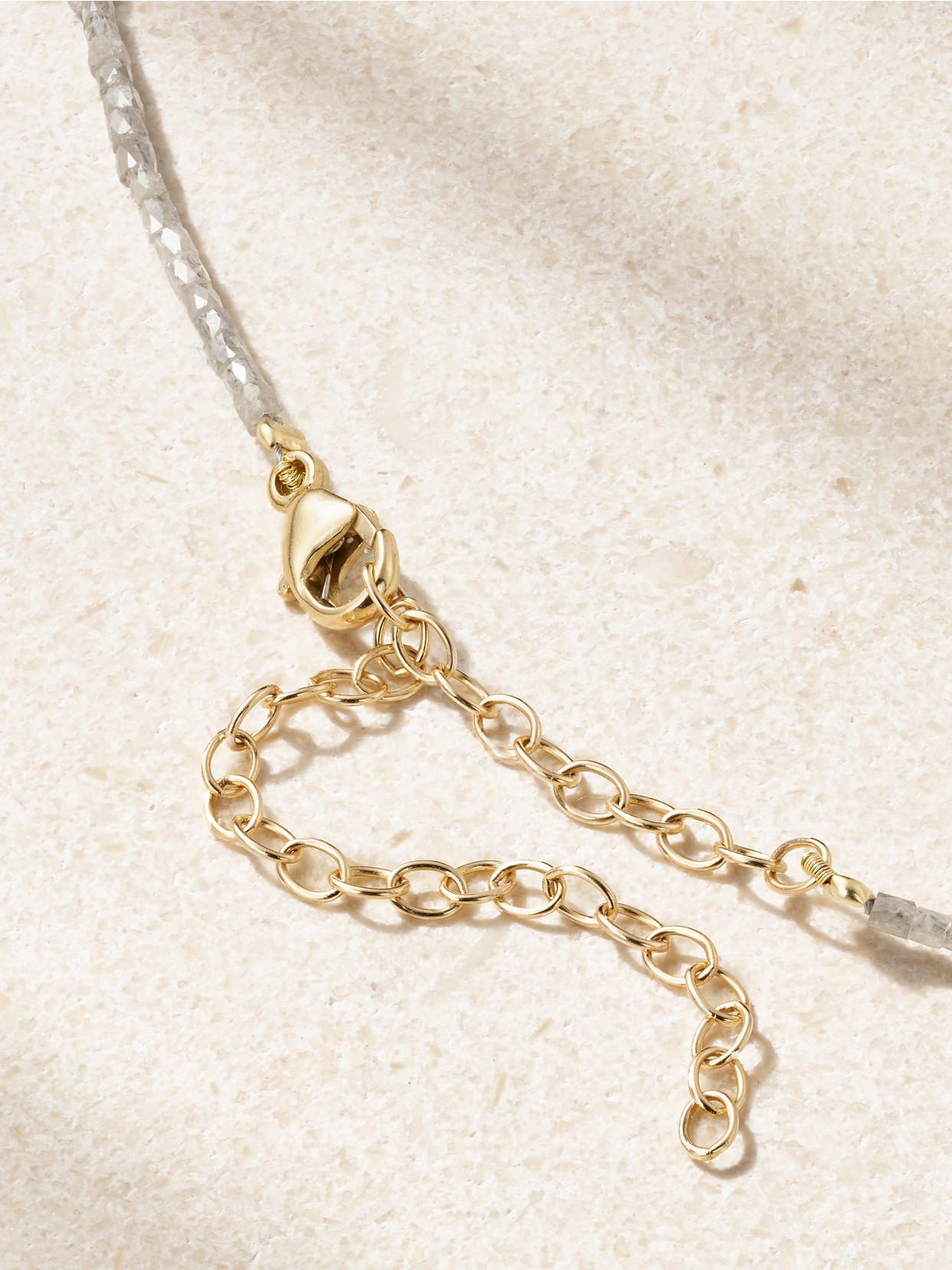 JIA JIA CUBIST 14-KARAT GOLD DIAMOND NECKLACE