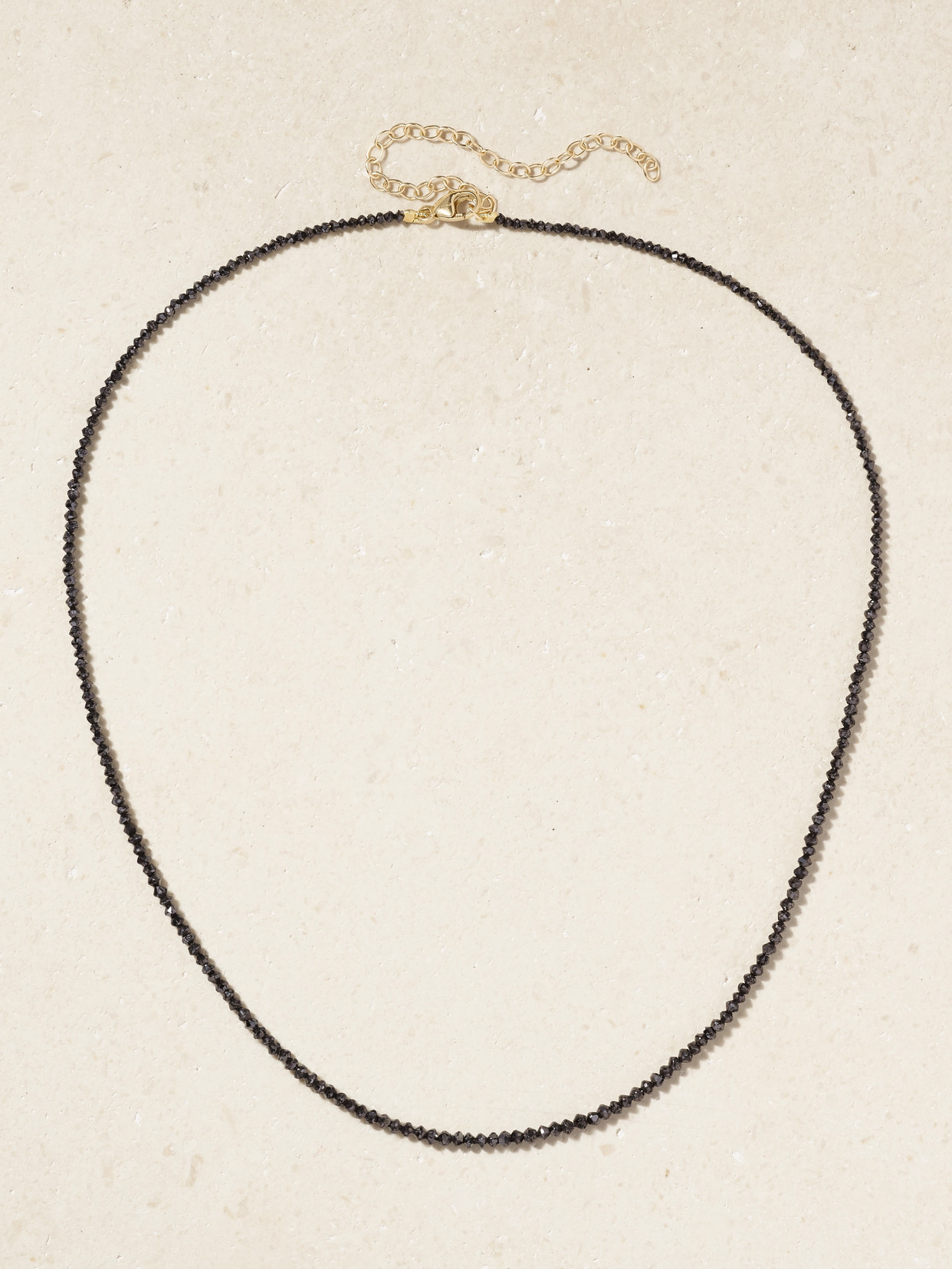 Jia Jia Gold Diamond Necklace In Black