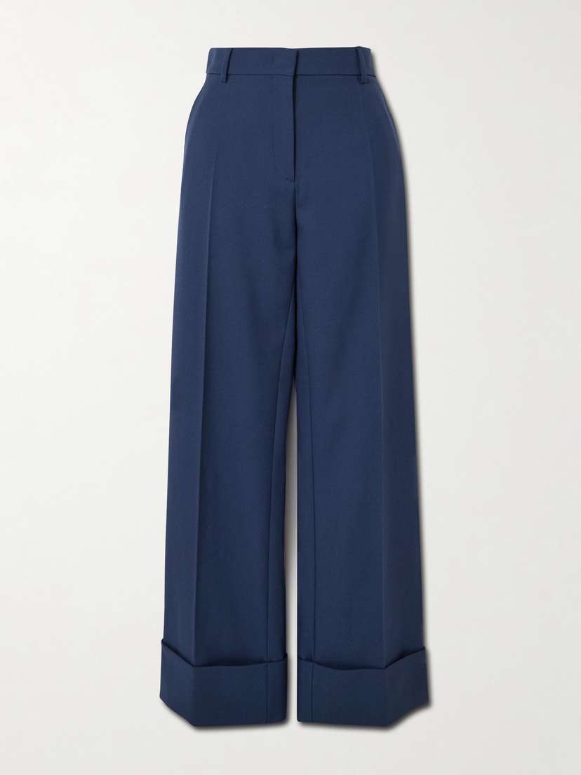 Valentino Garavani — Wool-twill wide-leg pants