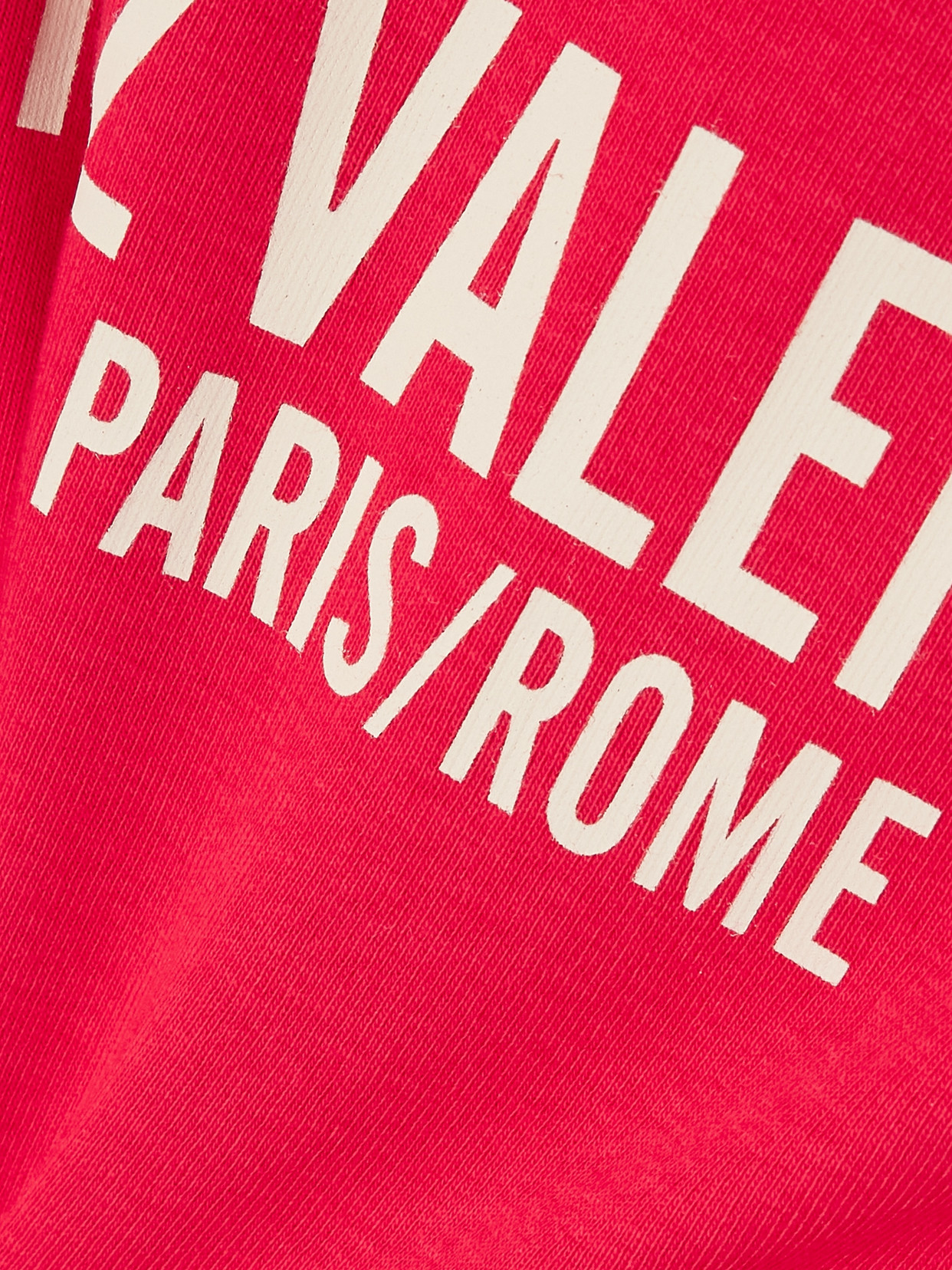 Shop Valentino Printed Cotton-jersey T-shirt In Red