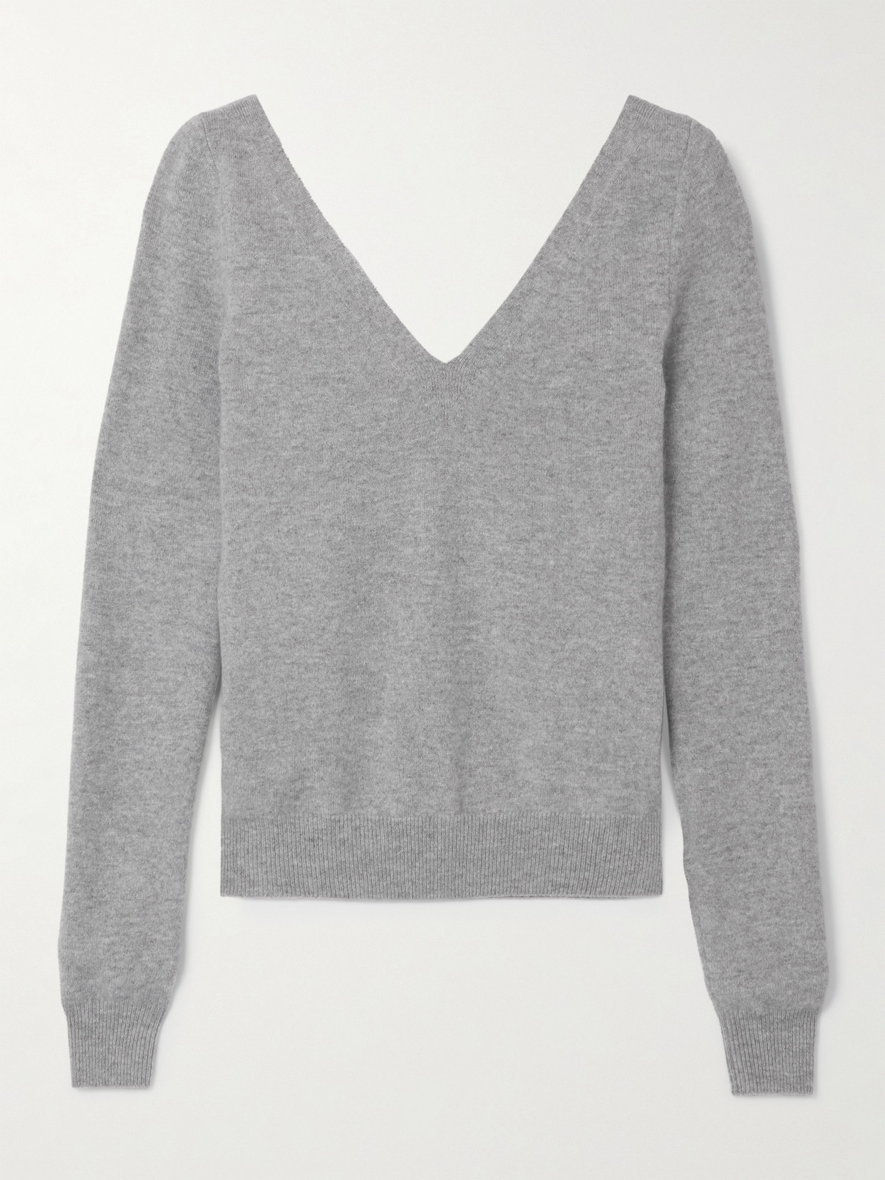 Saint Laurent Cashmere Sweater In Gray