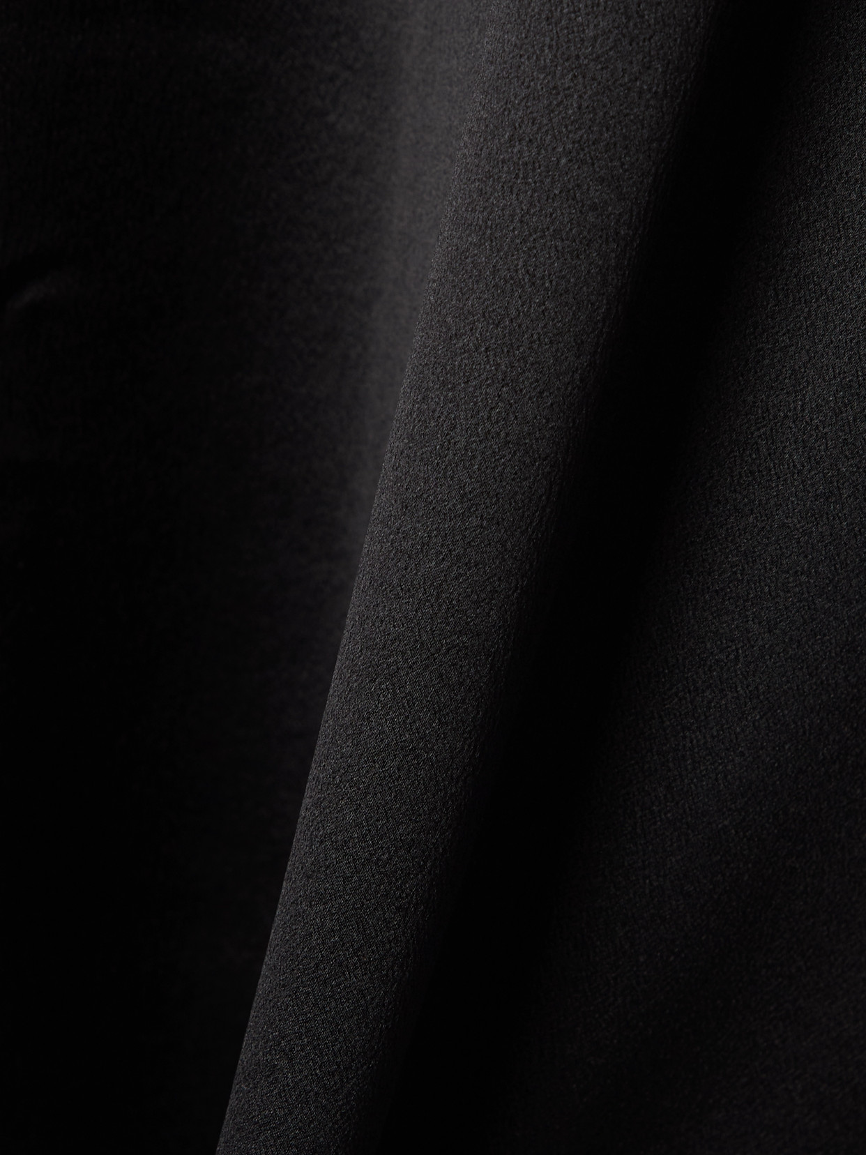 Saint Laurent Silk Satin Blouse In Black