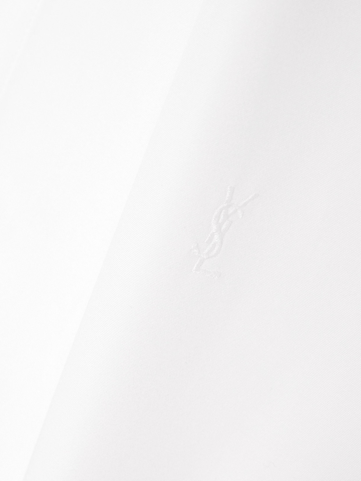 Saint Laurent Cotton-poplin Shirt In White