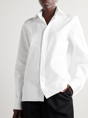 Saint Laurent Cotton-poplin shirt