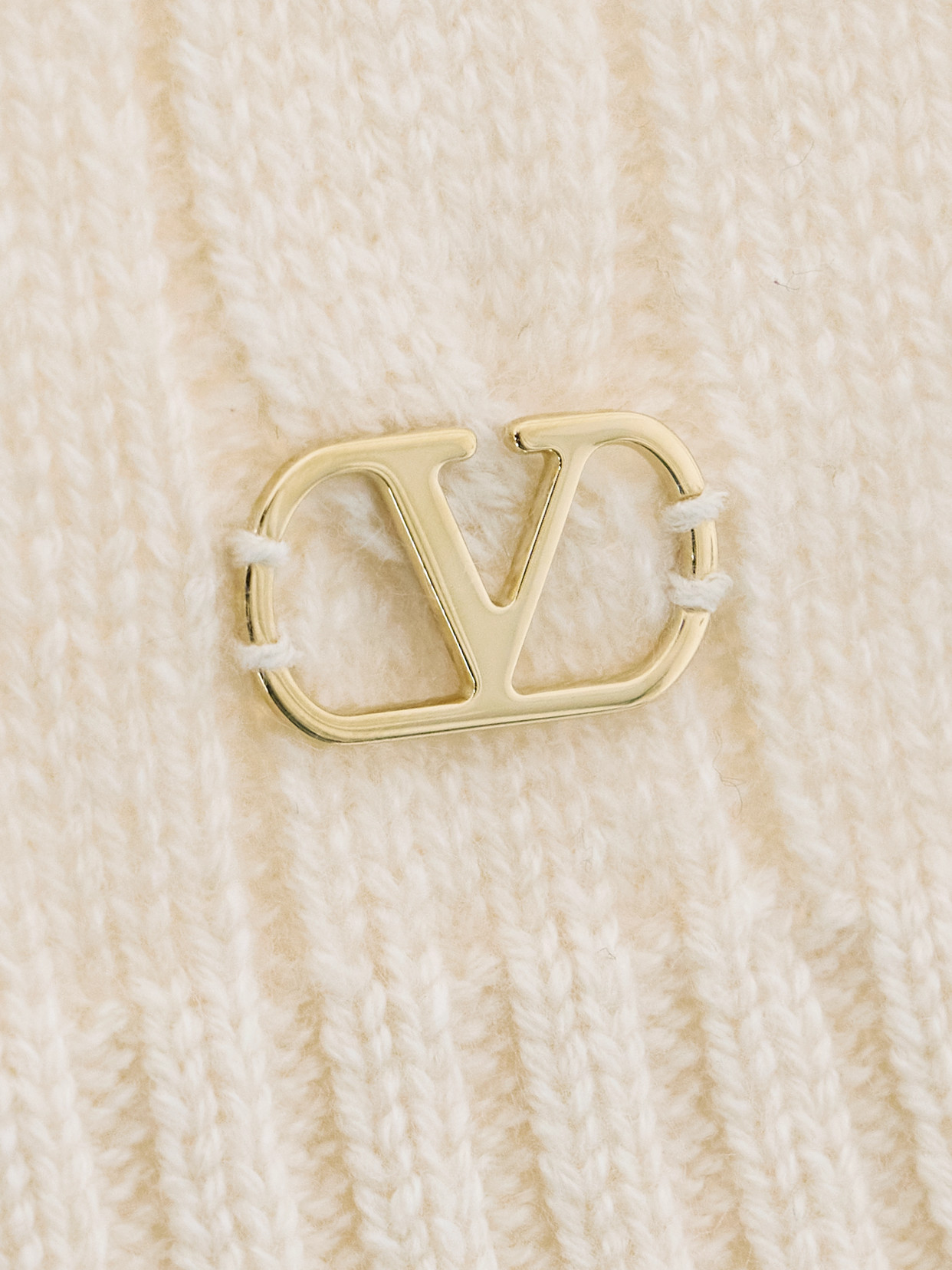 Garavani - Ruffle-Trimmed Embellished Cable-Knit Cashmere Sweater