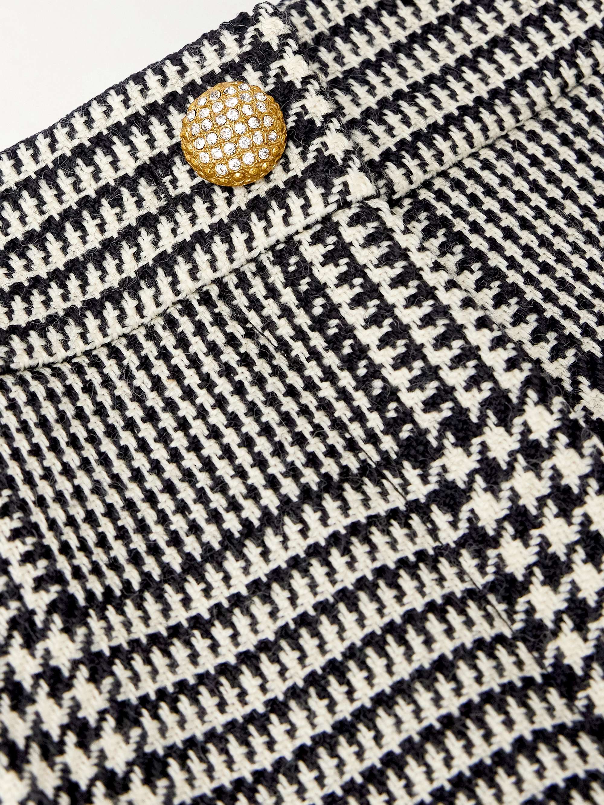 VALENTINO GARAVANI Prince of Wales checked wool wide-leg