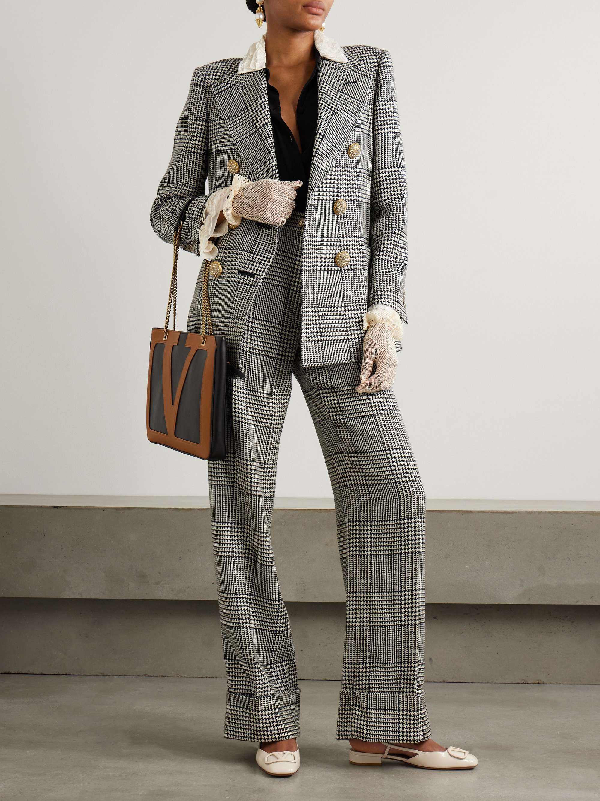 VALENTINO Wool Gabardine Trousers | Holt Renfrew