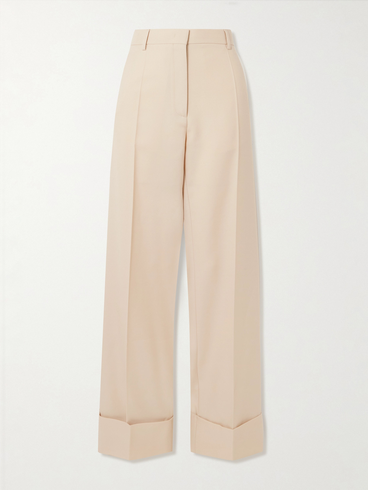 Valentino Garavani - Wool-twill Wide-leg Pants - Cream