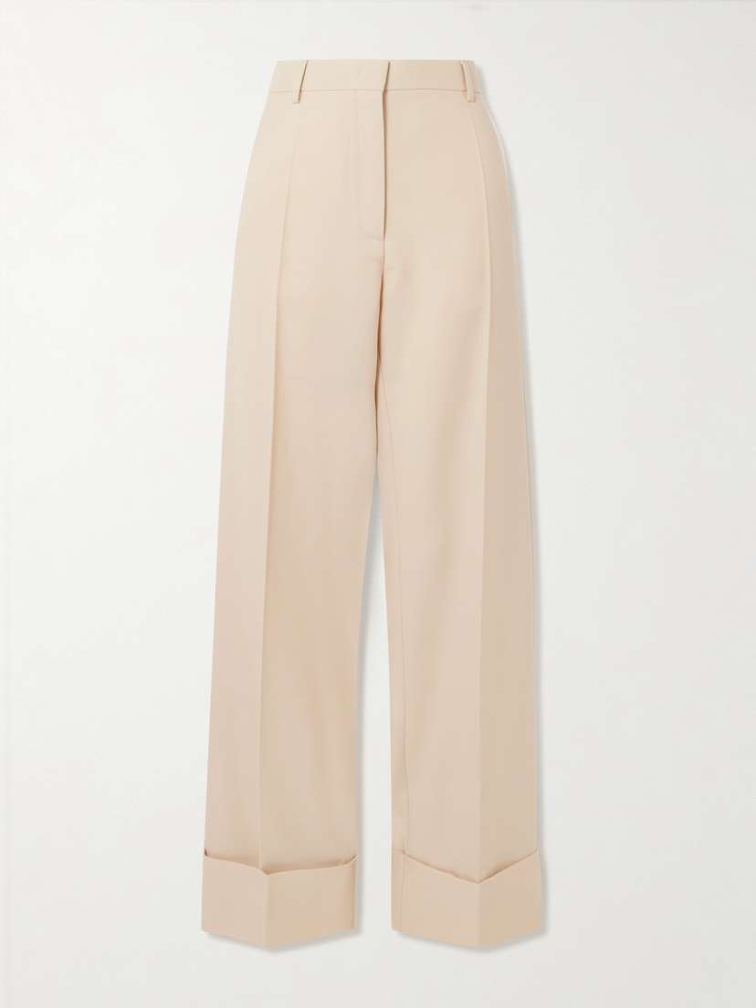 Valentino Garavani — Wool-twill wide-leg pants