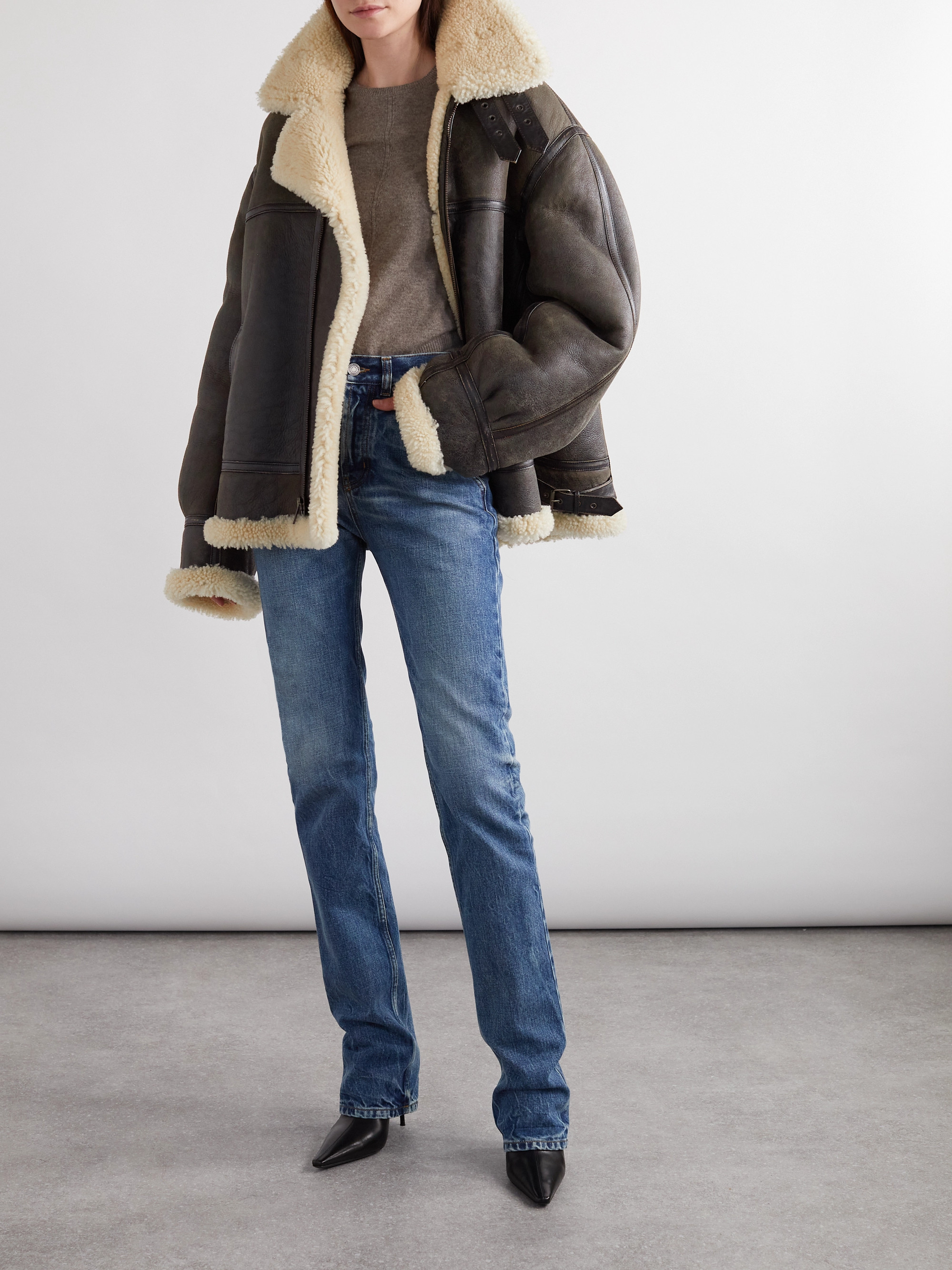 Saint Laurent Shearling jacket thumbnail