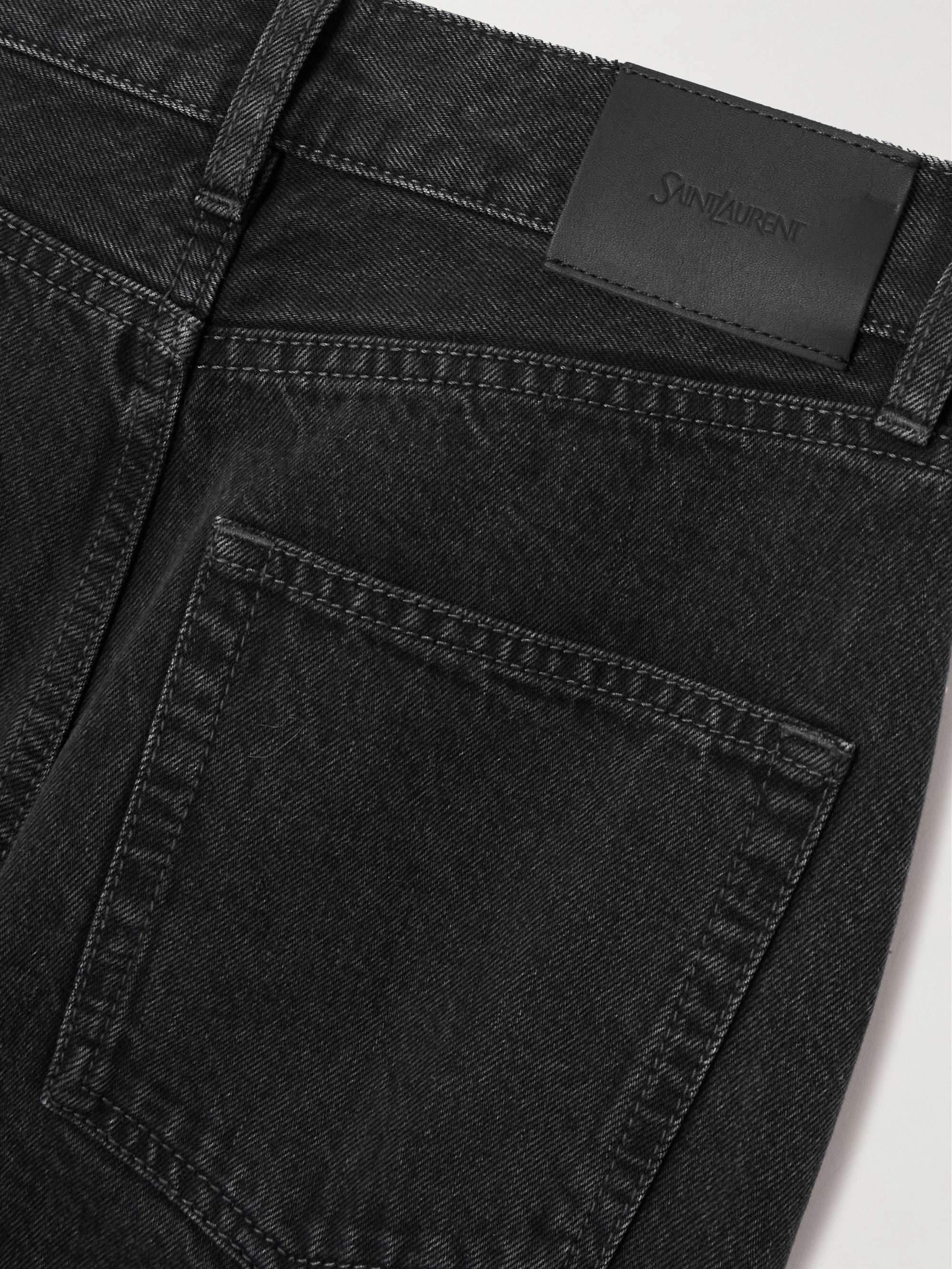 SAINT LAURENT Mid-rise slim-leg jeans | NET-A-PORTER SAINT LAURENT Mid-rise slim-leg jeans | NET-A-PORTER