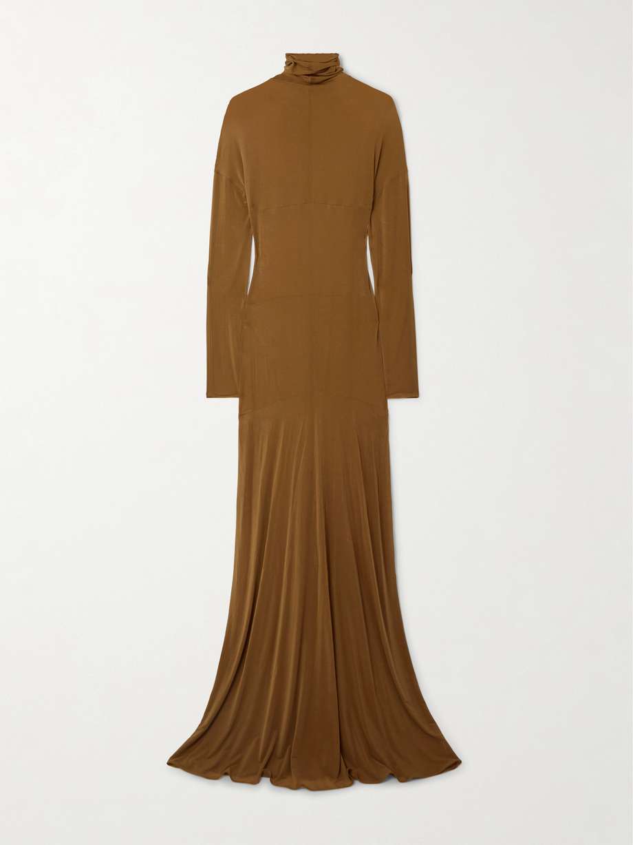 stretch-jersey maxi dress