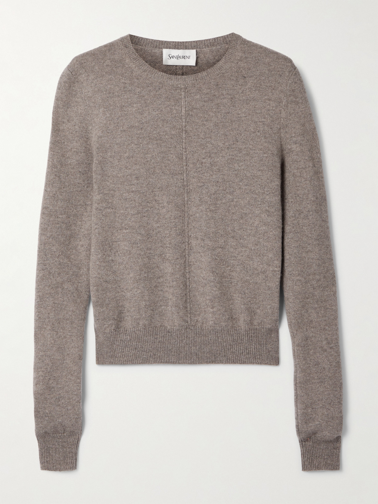 Saint Laurent Cashmere Sweater In Brown