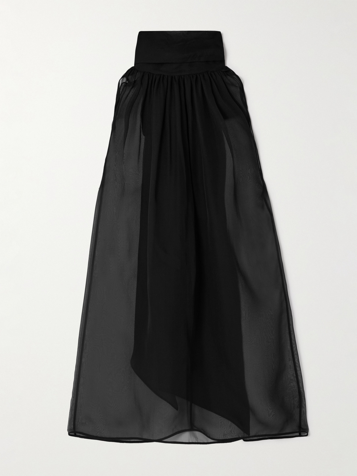 SAINT LAURENT - Tie-neck Silk-chiffon Blouse - Black