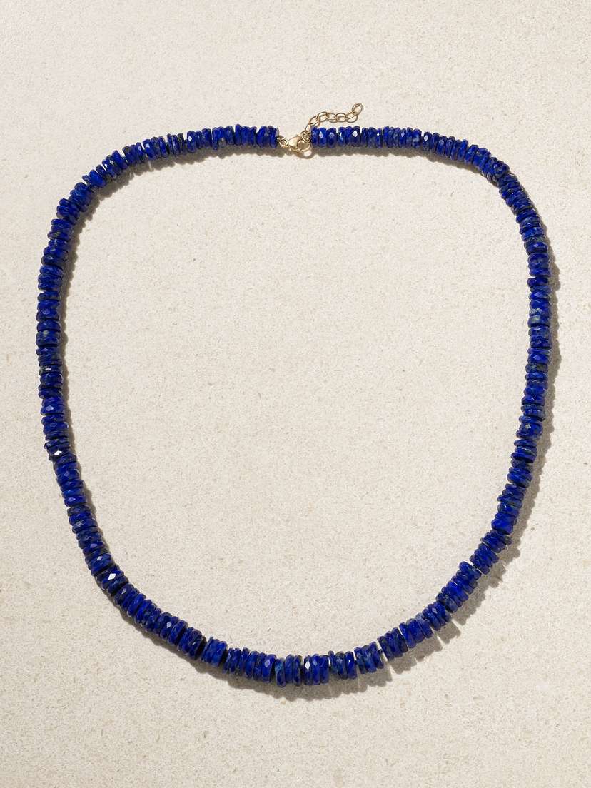 JIA JIA Gold Lapis Lazuli Necklace
