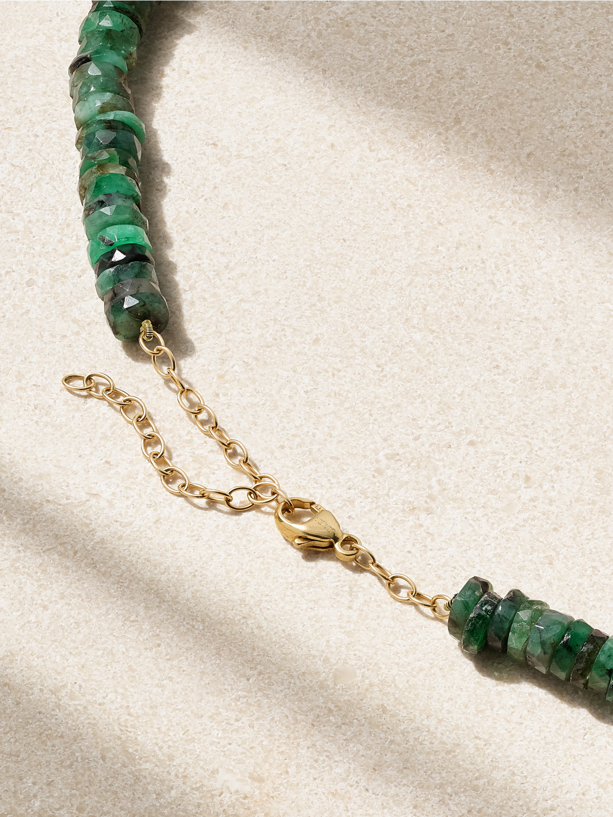 Jia Jia 14-karat Gold, Emerald, Quartz And Diamond Necklace In Green