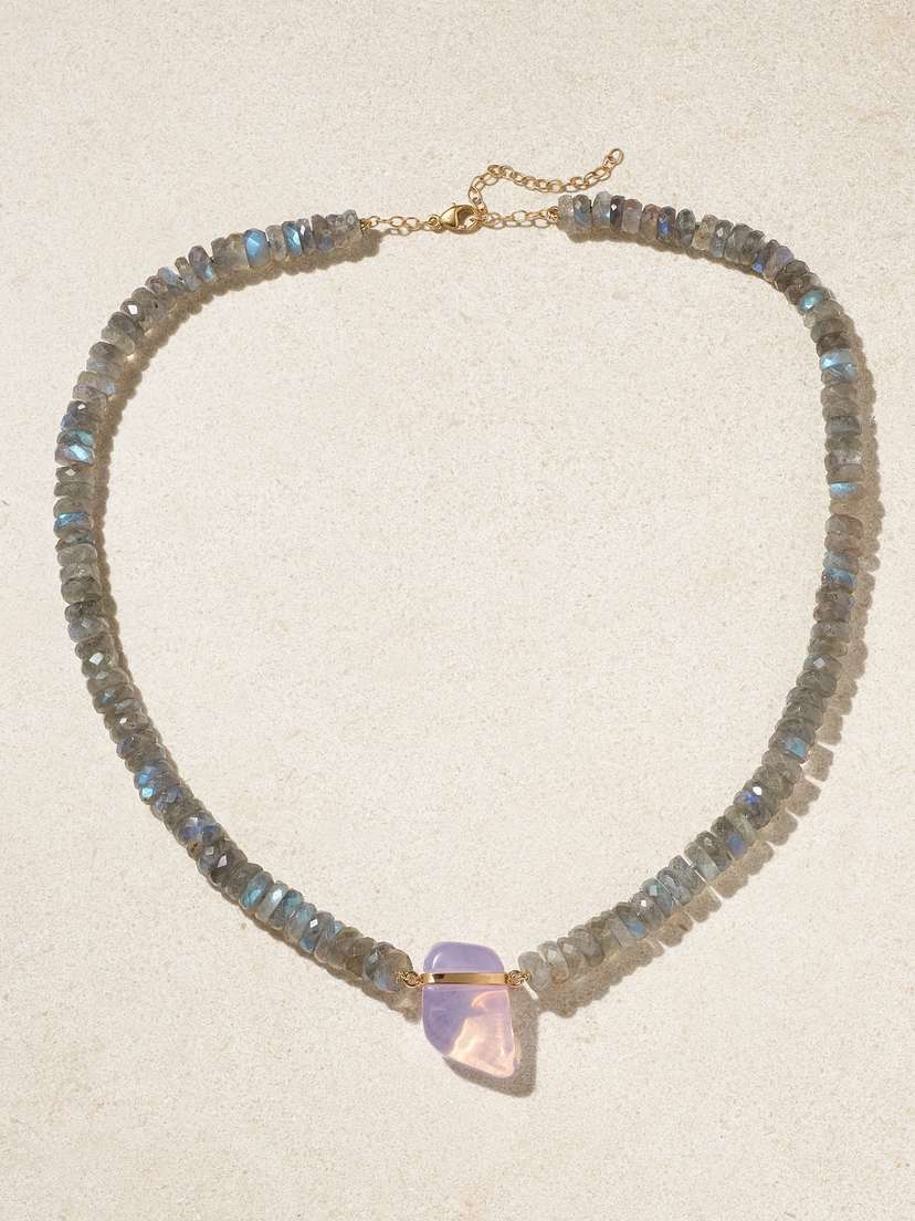 JIA JIA Aurora Gold, Labradorite And Moonstone Necklace