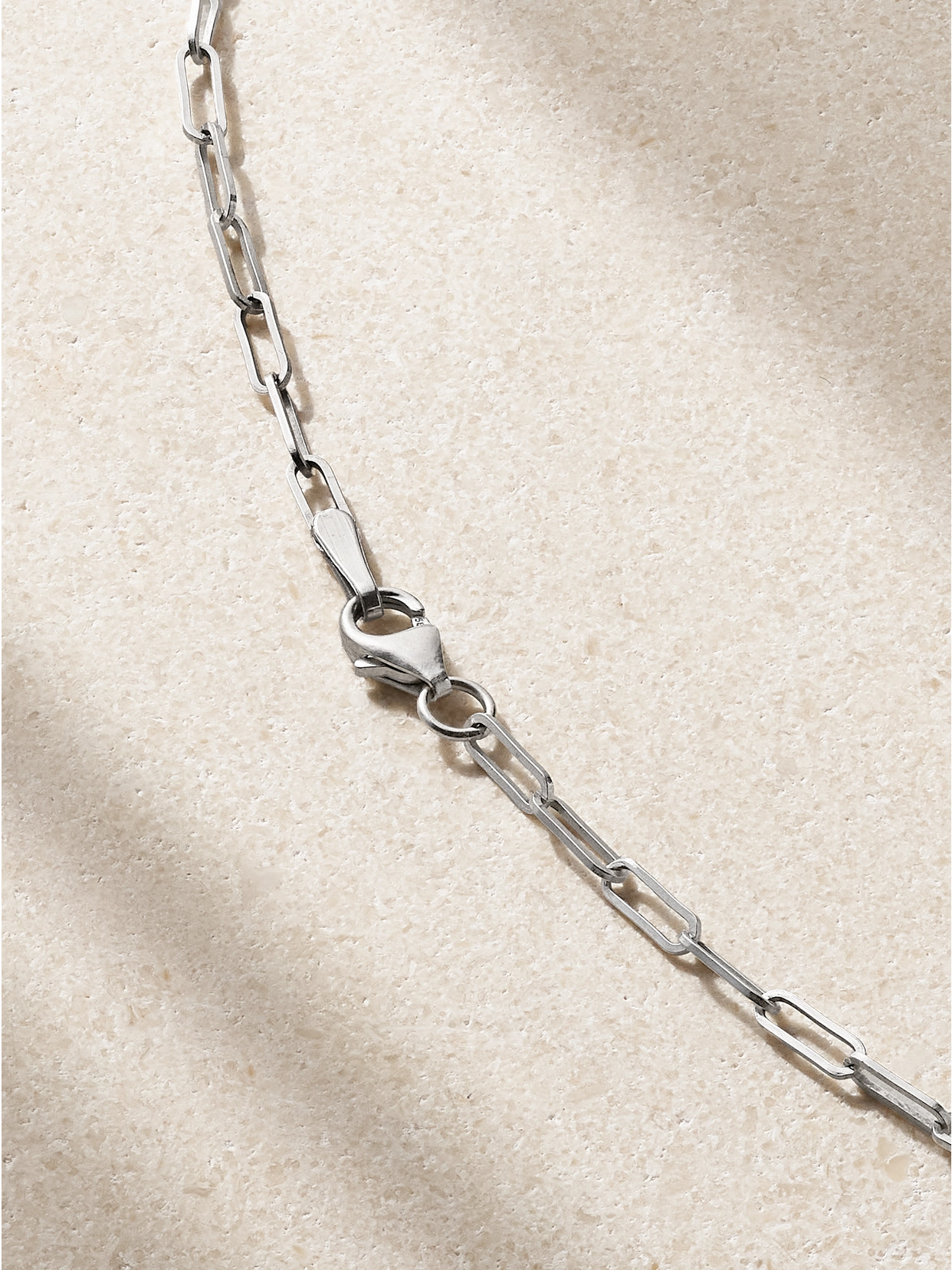 Jia Jia White Gold, Quartz And Diamond Necklace In Silver
