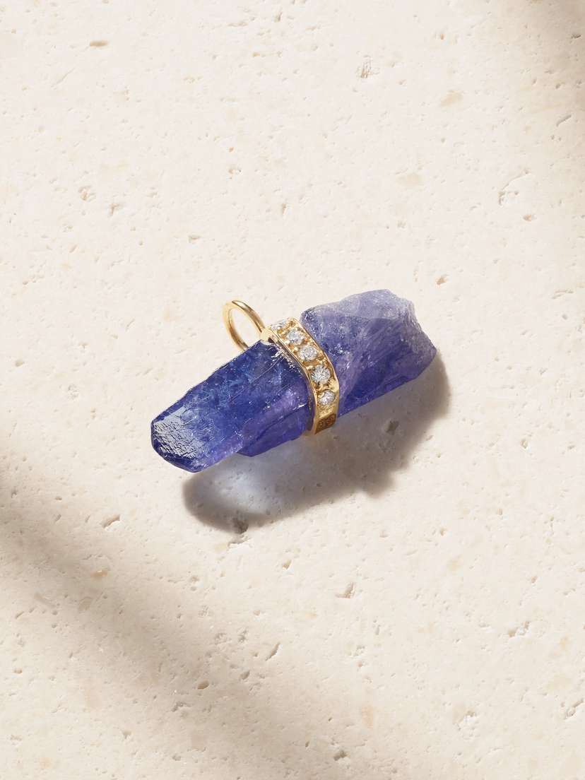 JIA JIA 14-karat Gold, Tanzanite And Diamond Pendant