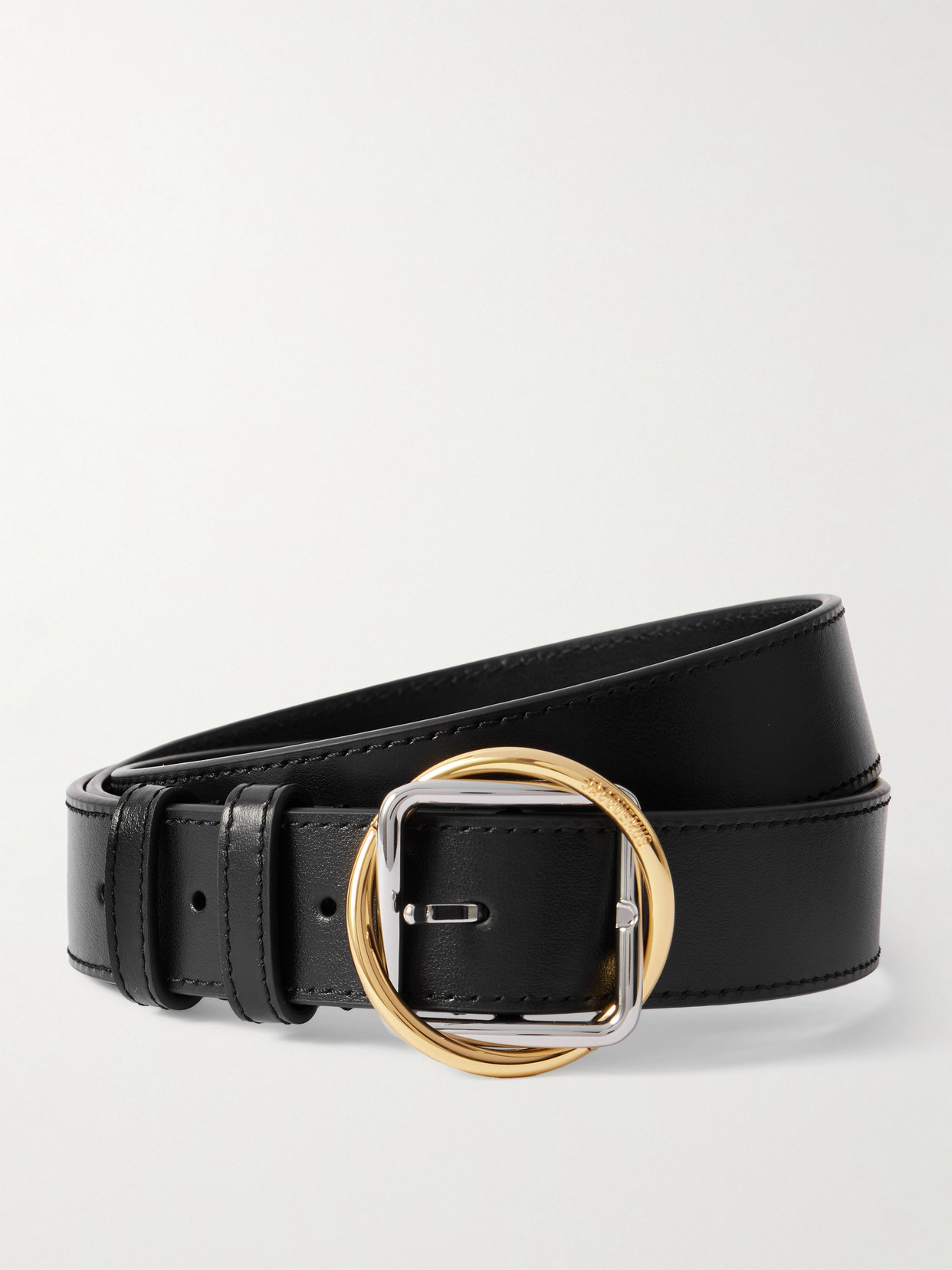 Jacquemus 3cm La Ceinture Salon Leather Belt In Black