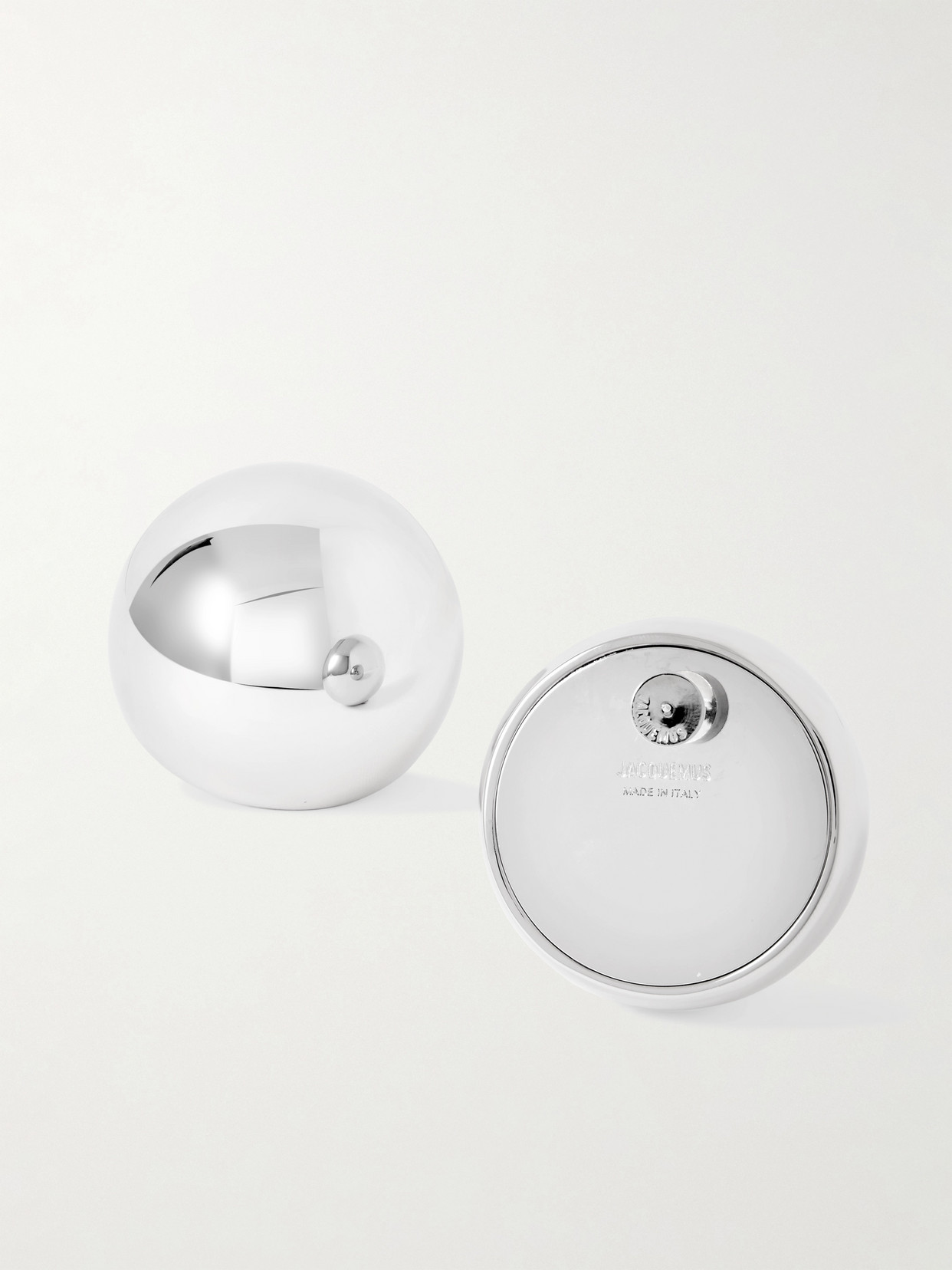 Jacquemus Salon Silver-tone Earrings In Silver